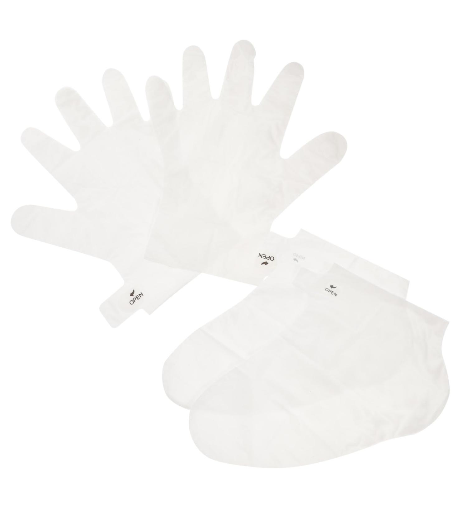 FOMIYES Lot De 2 Masques Exfoliants Et Hydratants Pour Mains Et Pieds Avec Prot ge-mains Pour Spa liminer Cuticules Peau Douce - Buy Online on GoSupps.com