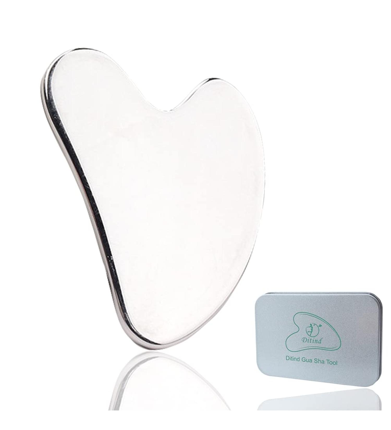 Ditind Stainless Steel Gua Sha Facial Tool for Body and Facial Spa | Anti-Aging Massage Tool for Wrinkles and Toxin Removal - Buy Online on GoSupps.com