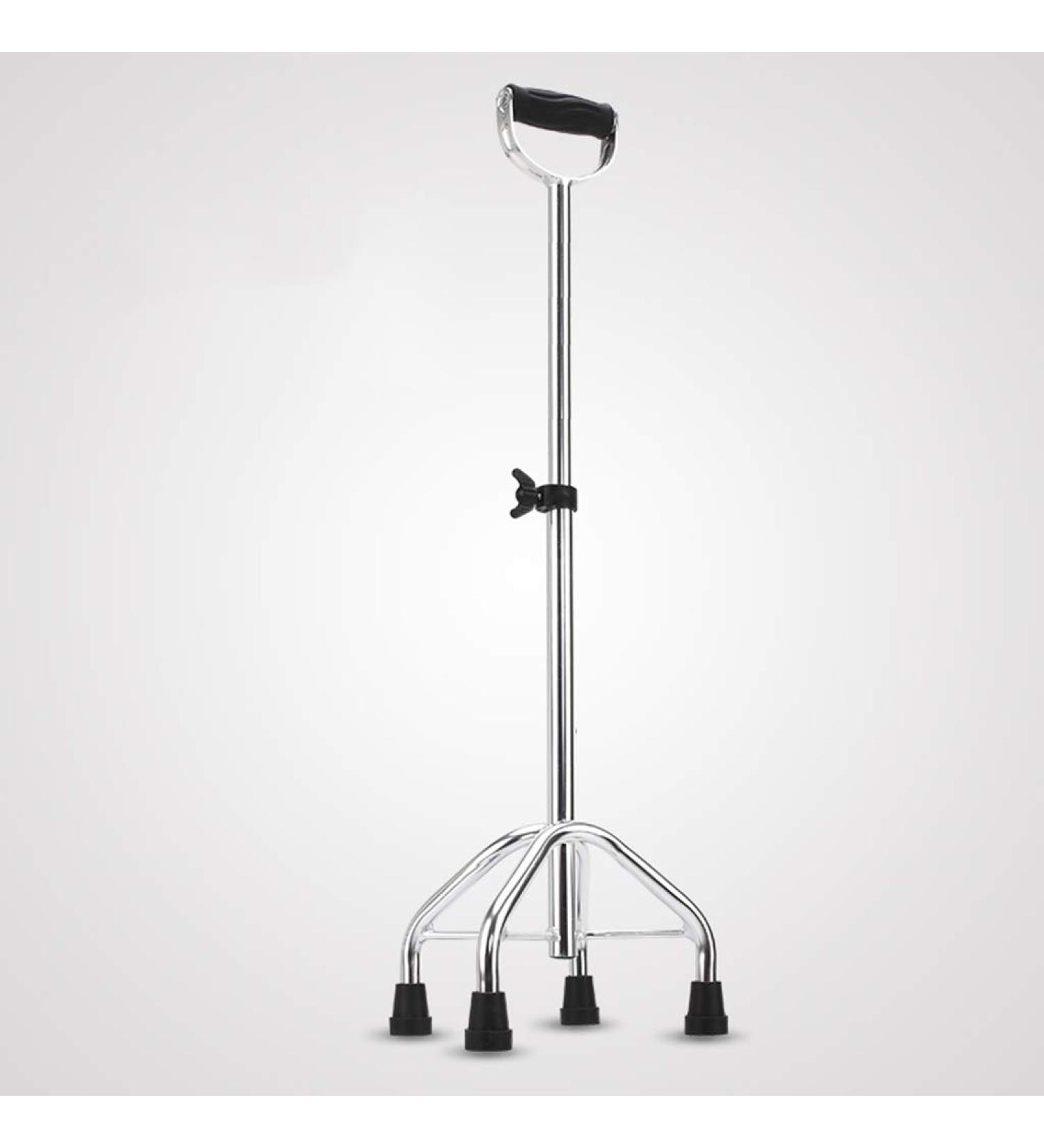 shouzhang Canes Crutches Thick Aluminum Alloy Old Man Four feet Walking Stick Walking aid Elderly Cane Retractable Anti-Skid Walking Stick Bright Day