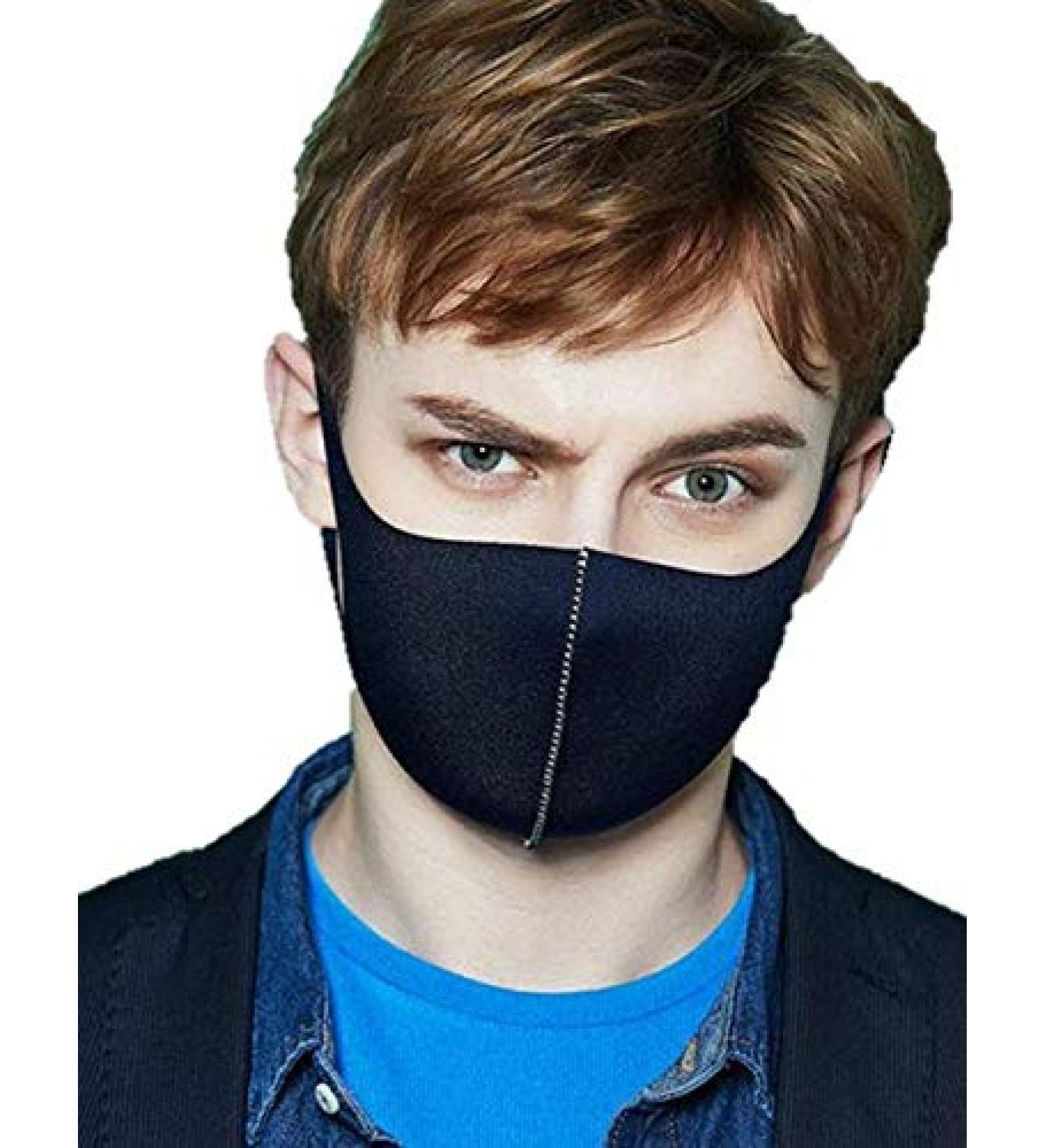 Fashion Washable Reusable Face Mask for Men & Women - Small Navy - Eco-Friendly Protection - Buy Online on GoSupps.com