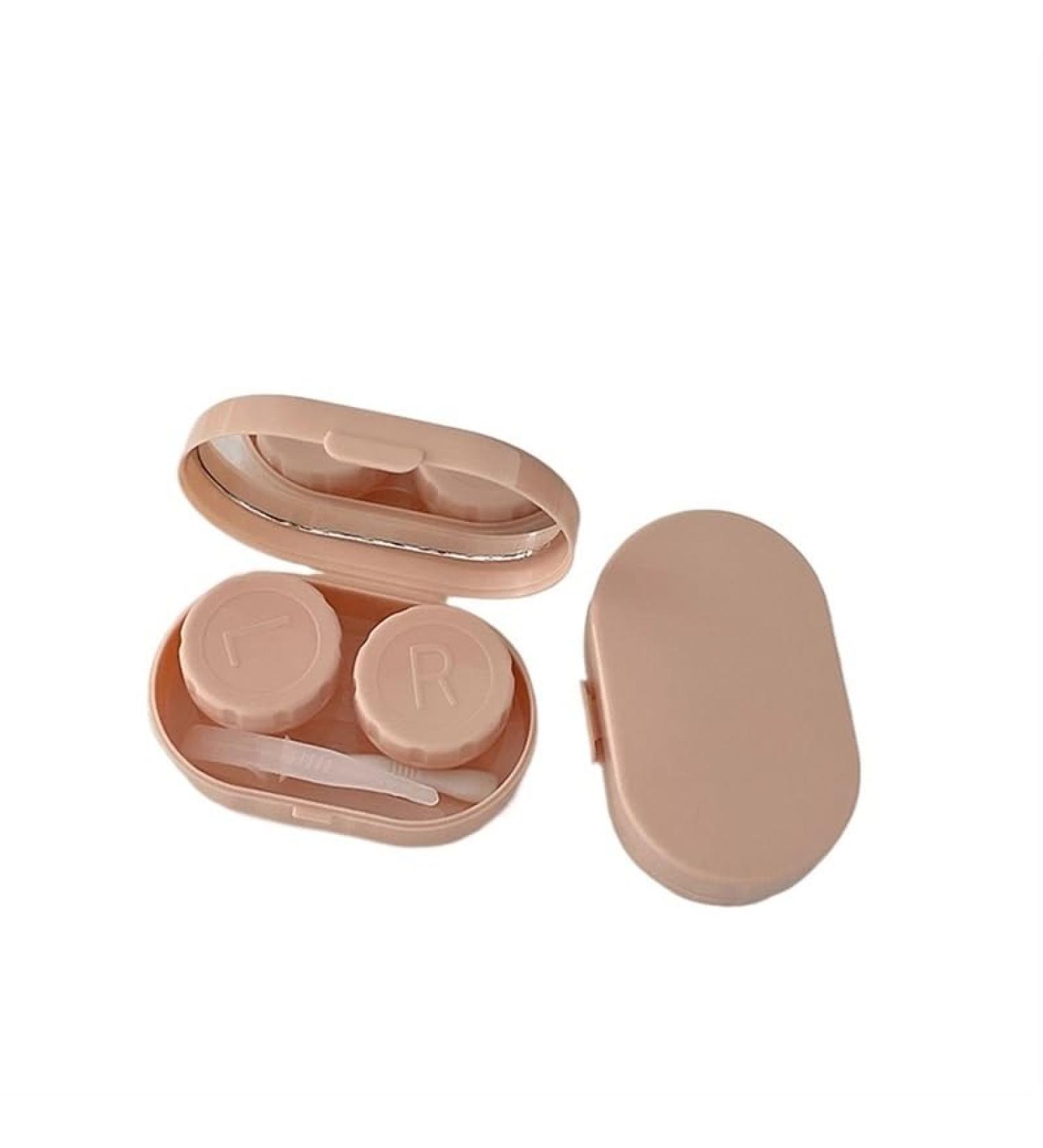Buy KCHYCV Mini Contact Lens Container - Pink Travel Set for Students | Portable & Practical Lentil Holder - Buy Online on GoSupps.com