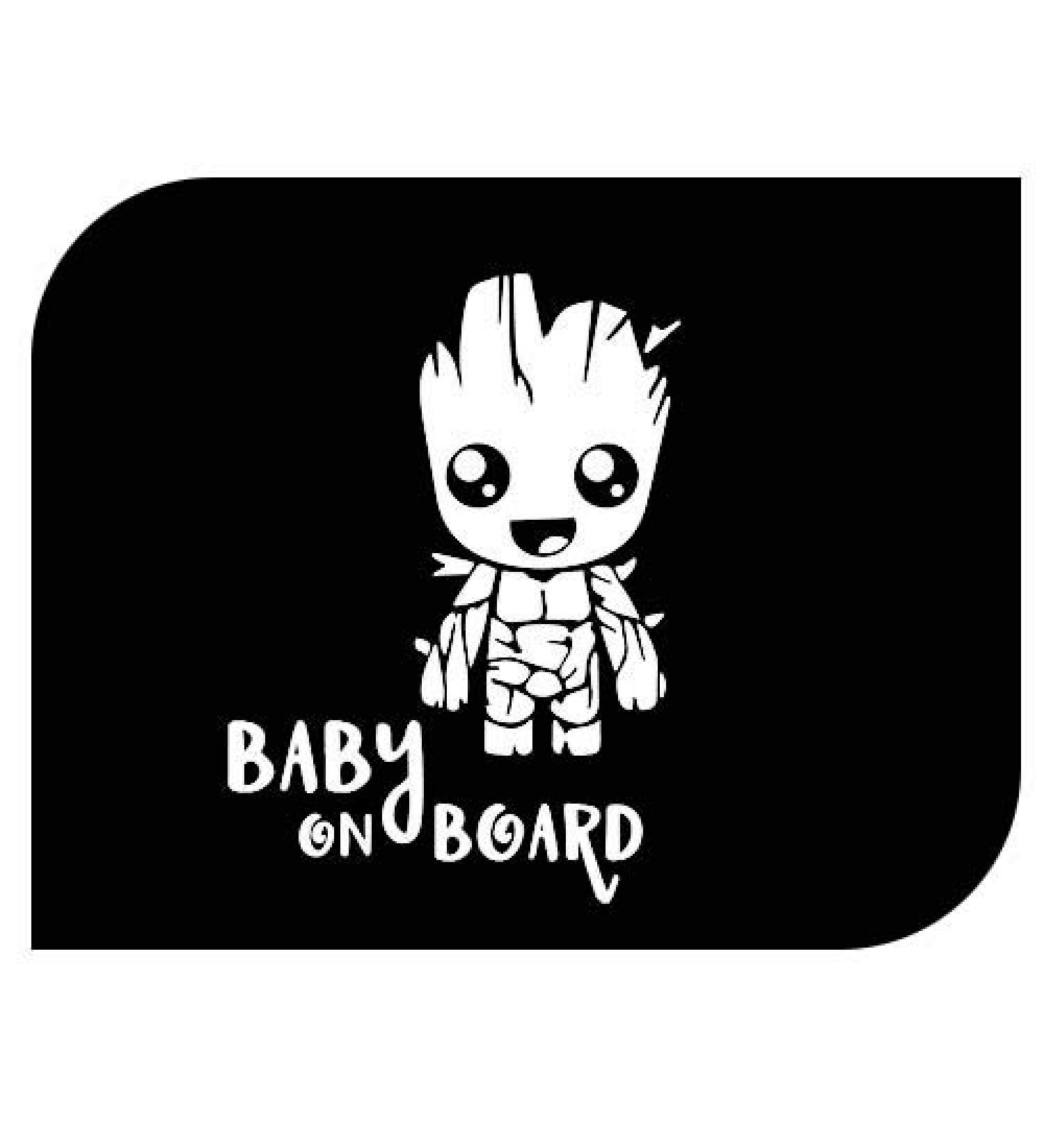 Vinyl sticker Baby Groot on board Baby Groot on Board various sizes