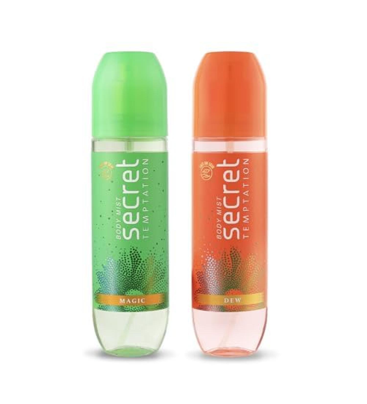 thakor craft Body Mist Combo for Women Pack of 2 (120 Ml Each) l Dew & Magic Body Mist l Long-Lasting Fragrance l Dermatologically Tested & Safe on Skin - Buy Online on GoSupps.com