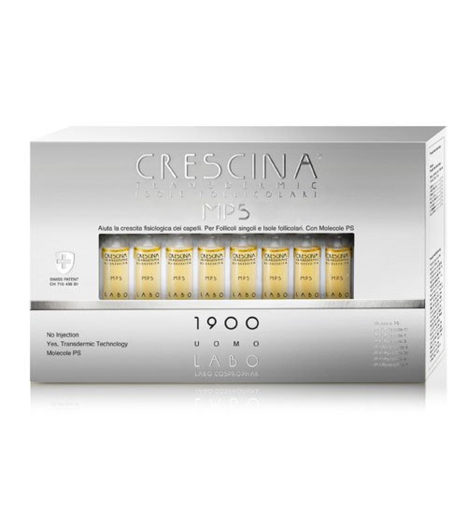 LABO CRESCINA transdermic MPS islands FOLLICOLARI ri-crescita 1900 fall protection hair men 20 ampoules