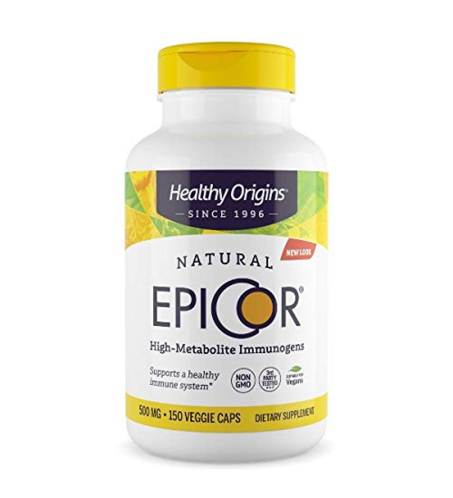 Healthy Origins EpiCor 500 mg - Clinically Proven Immune Support, 150 Veggie Capsules - Buy Online on GoSupps.com