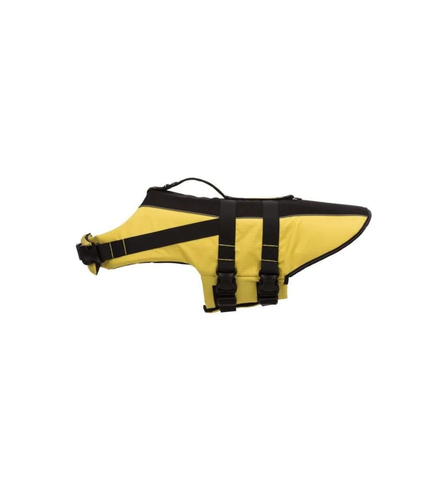 Trixie 30129 Dog Life Jacket XL - Black/Yellow | Best Safety Floatation for Dogs - International Shipping Available - Buy Online on GoSupps.com