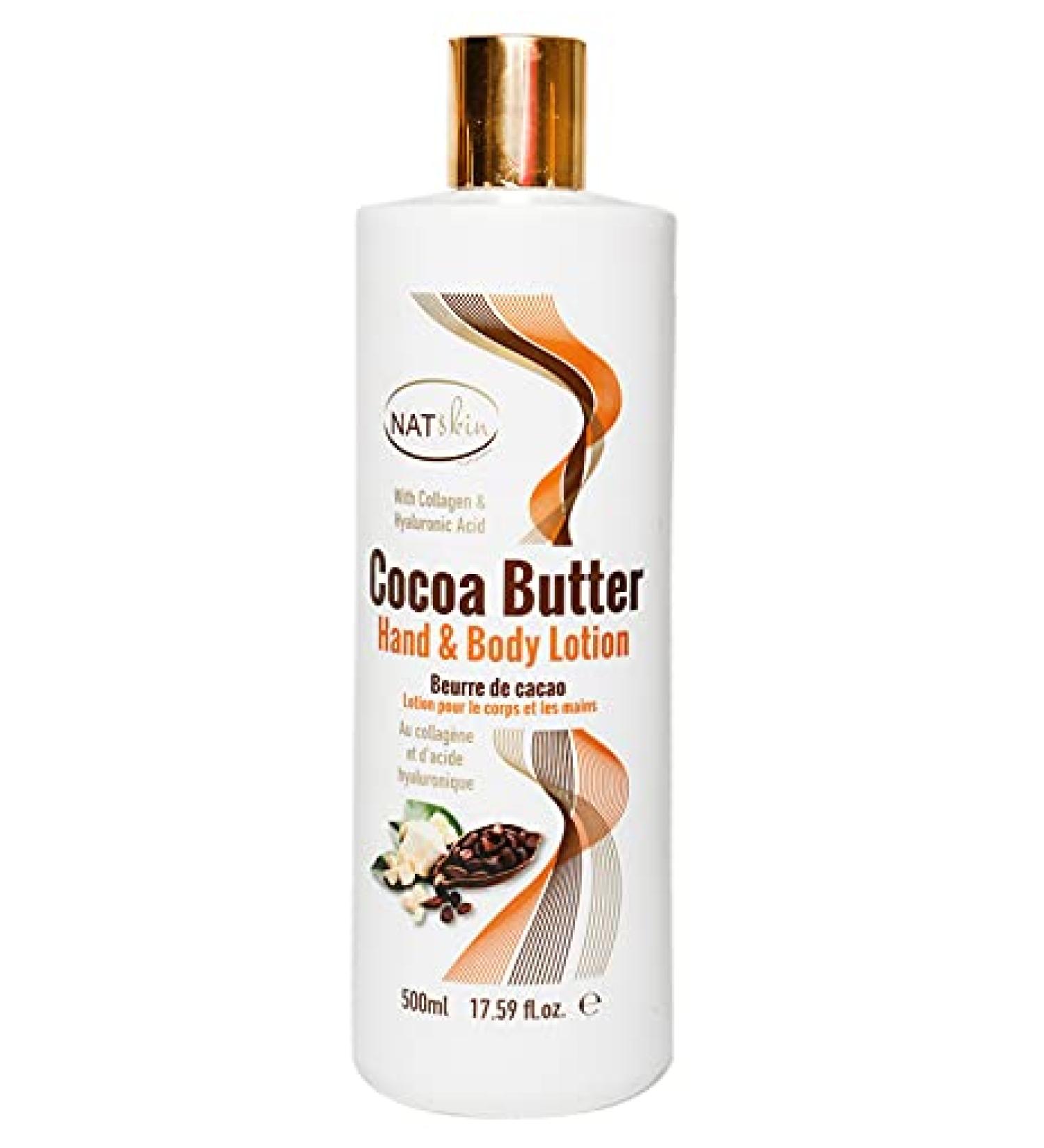 NATSKIN NAT Skin Cruelty Free Cocoa Butter Hand & Body Lotion 500ml