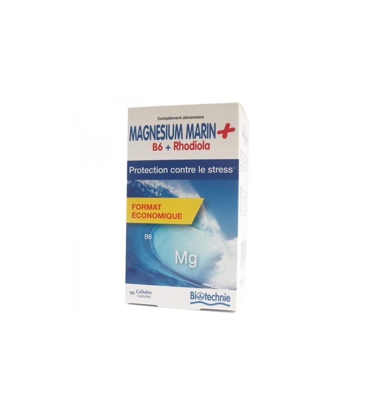 BIOTECHNIE Marine Magnesium + Rhodiola - 90 Capsules - - Buy Online on GoSupps.com