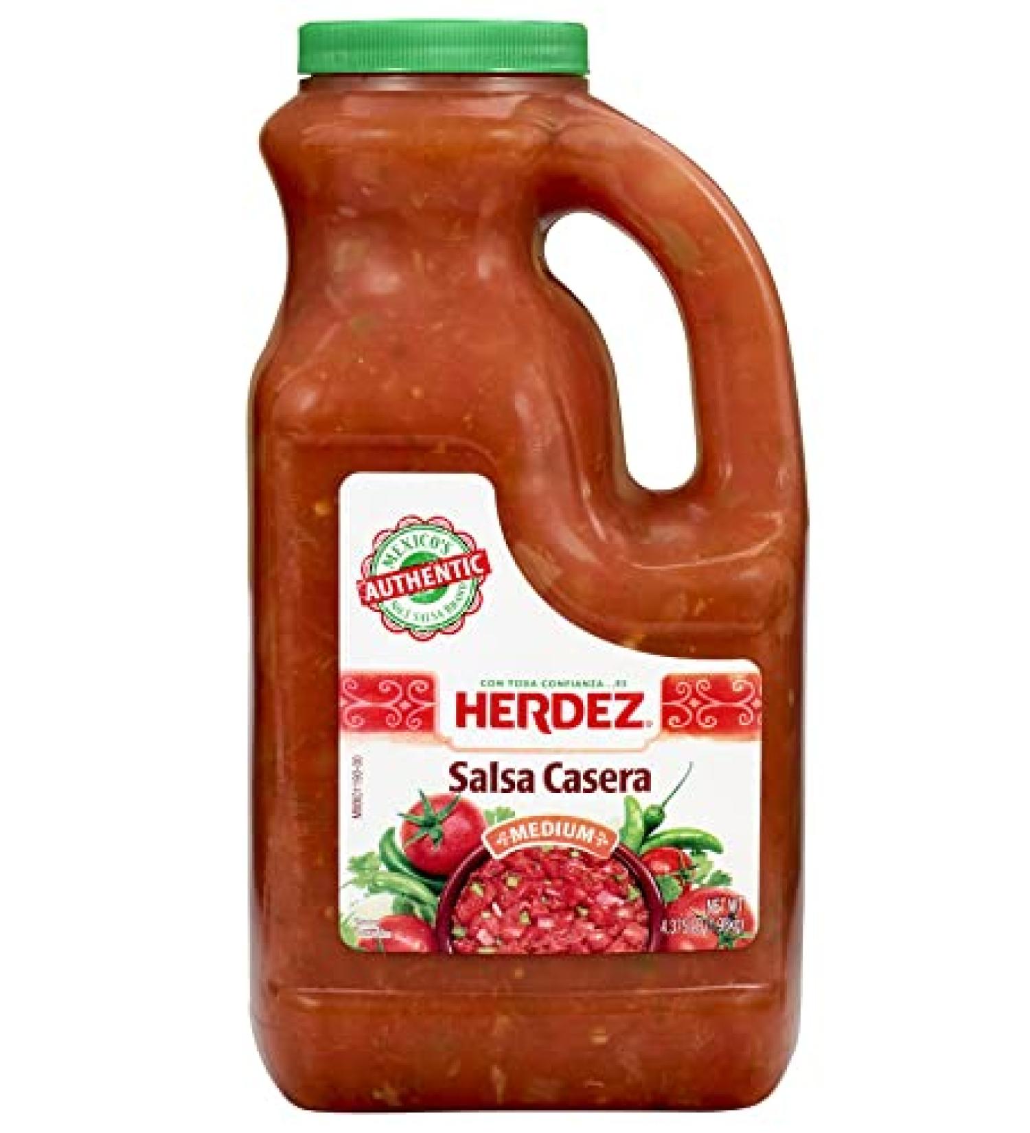 HERDEZ Salsa Casera Medium 70 oz - Authentic Mexican Flavor - Buy Online on GoSupps.com