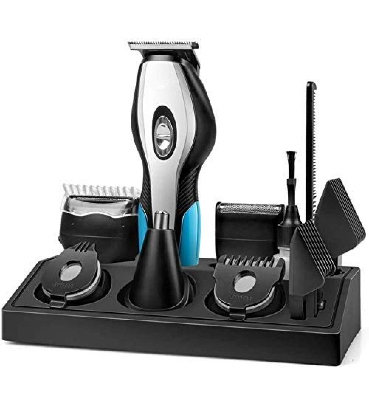 Buy Easy Hair Clipper - Professional Cordless Hair Clippers with Charging Base | USB Men s Grooming Kit for Hair Nose & Body - Blue - Buy Online on GoSupps.com