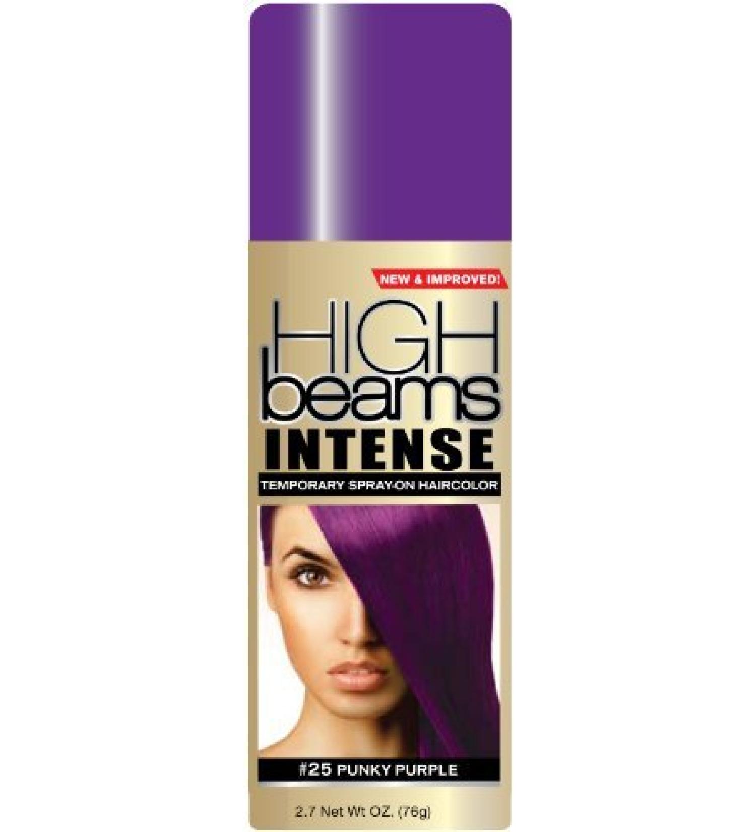 High Beams Intense Temporary Spray On Hair Color - #25 Punk Purple 2.7 oz. by High Beams