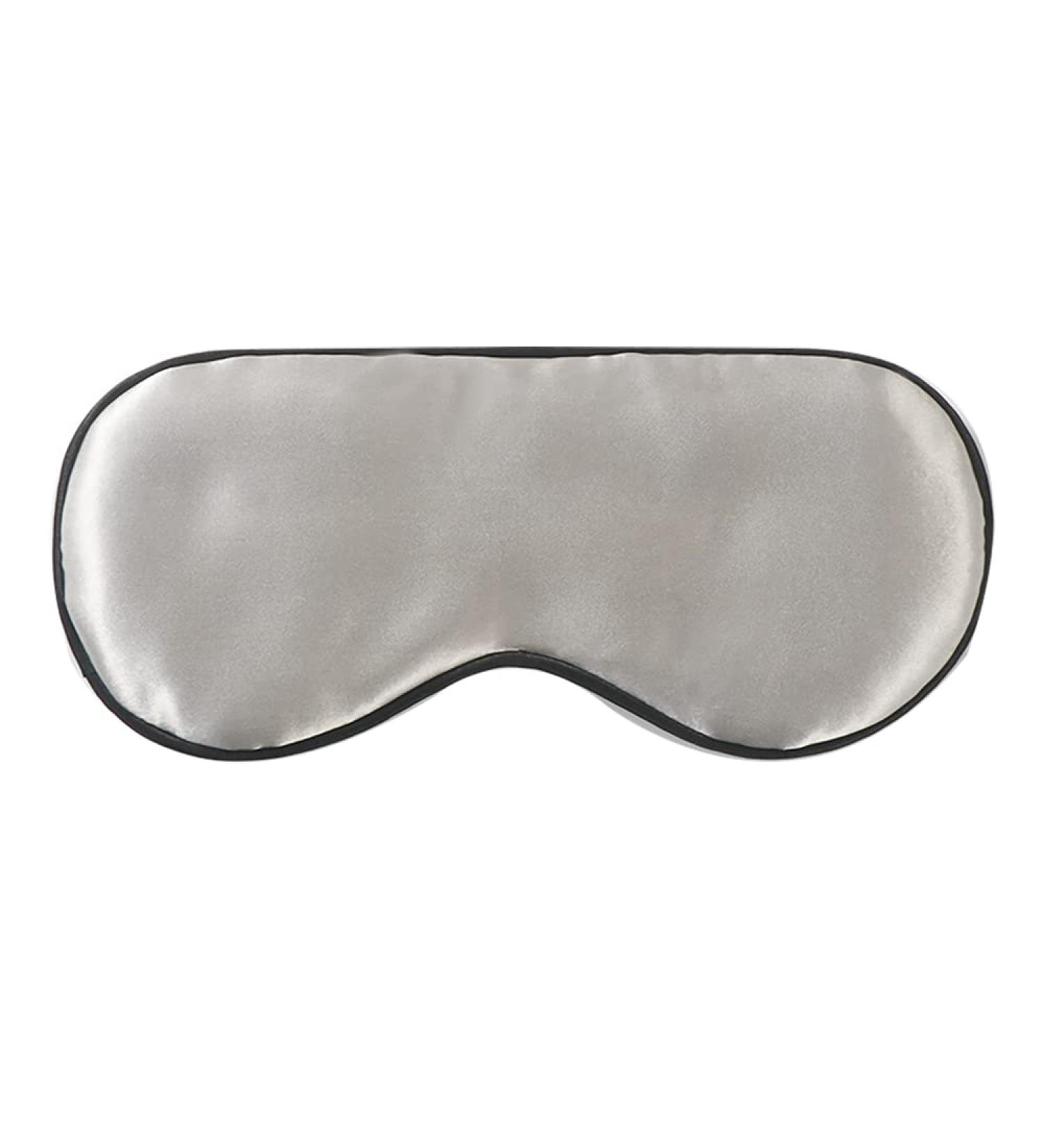 Pieces Silk Sleep Mask for Kids Smooth Soft Eye Mask Eye Cover with Adjustable Strap Blindfold for Sleeping Blocking Out Lights Travel Relax (Gray)