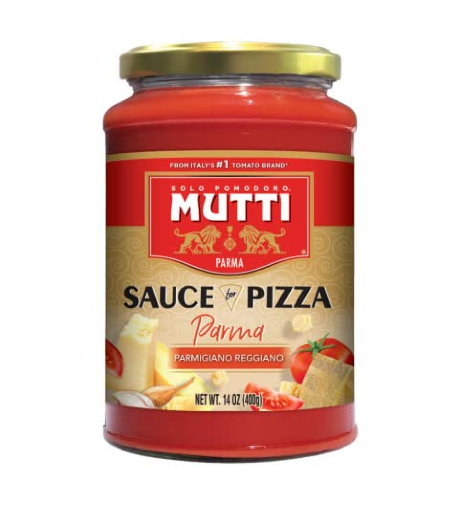 Mutti Parma Tomato Pizza Sauce with Parmigiano Reggiano Cheese 14 oz - Pack of 6 | Vegan & Gluten Free | Italy's #1 Tomato Brand | No Additives | Preservative-Free - Buy Online on GoSupps.com