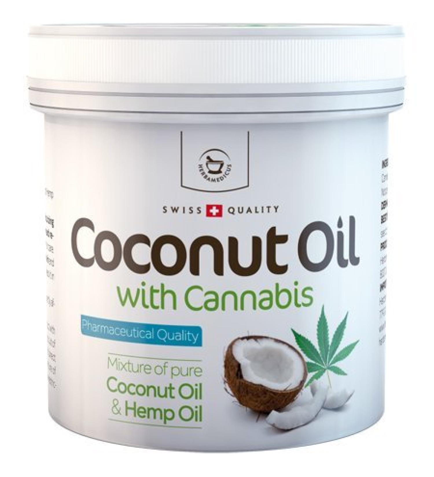 Coconut oil with hemp for skin use - 250 ml. - Buy Online on GoSupps.com