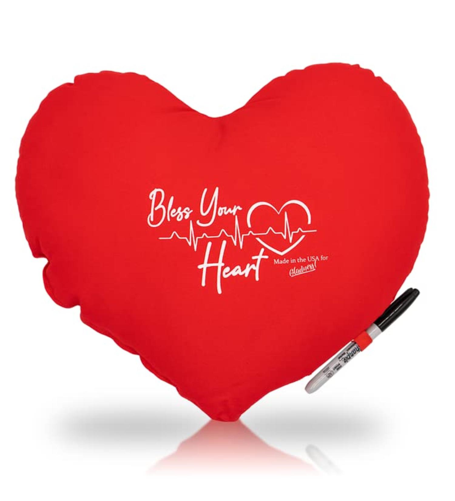 Heart Pillow for Post-Surgery Recovery | Mastectomy & Open Heart Surgery | Get Well Soon Cardiac Patient Gift - Buy Online on GoSupps.com
