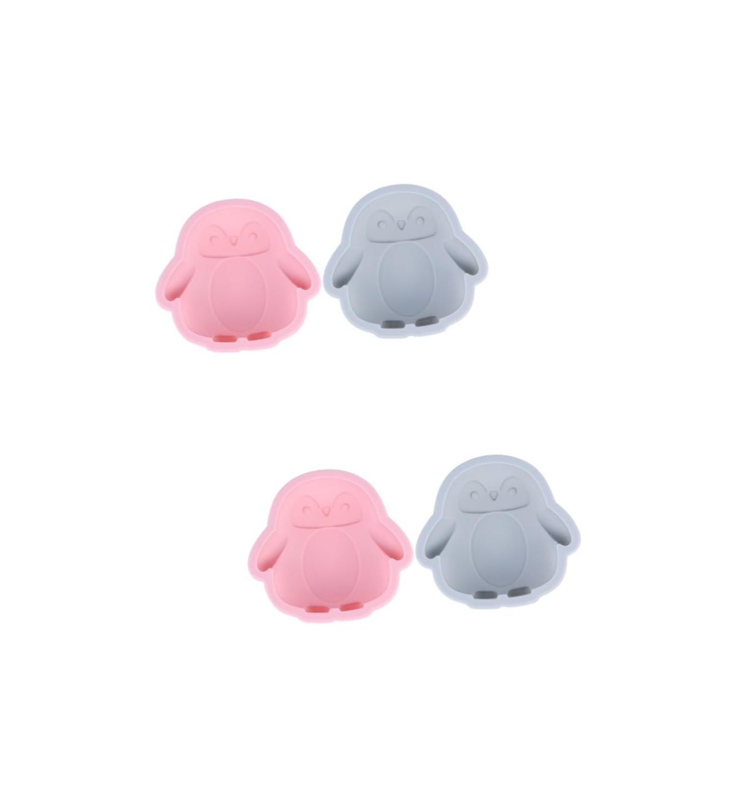 OUNONA 4 Pcs Silicone Mold Penguin Silicone Mould Non-Stick Baking Molds Silicone Dessert Mold Muffin Trays Silicone Fondant Roasting Pan Cake Mold Fondant Mold Cartoon Child Silica Gel Assorted Color 2x2pcs 12.2X11.5X3.3CMx2pcs - Buy Online on GoSupps.com