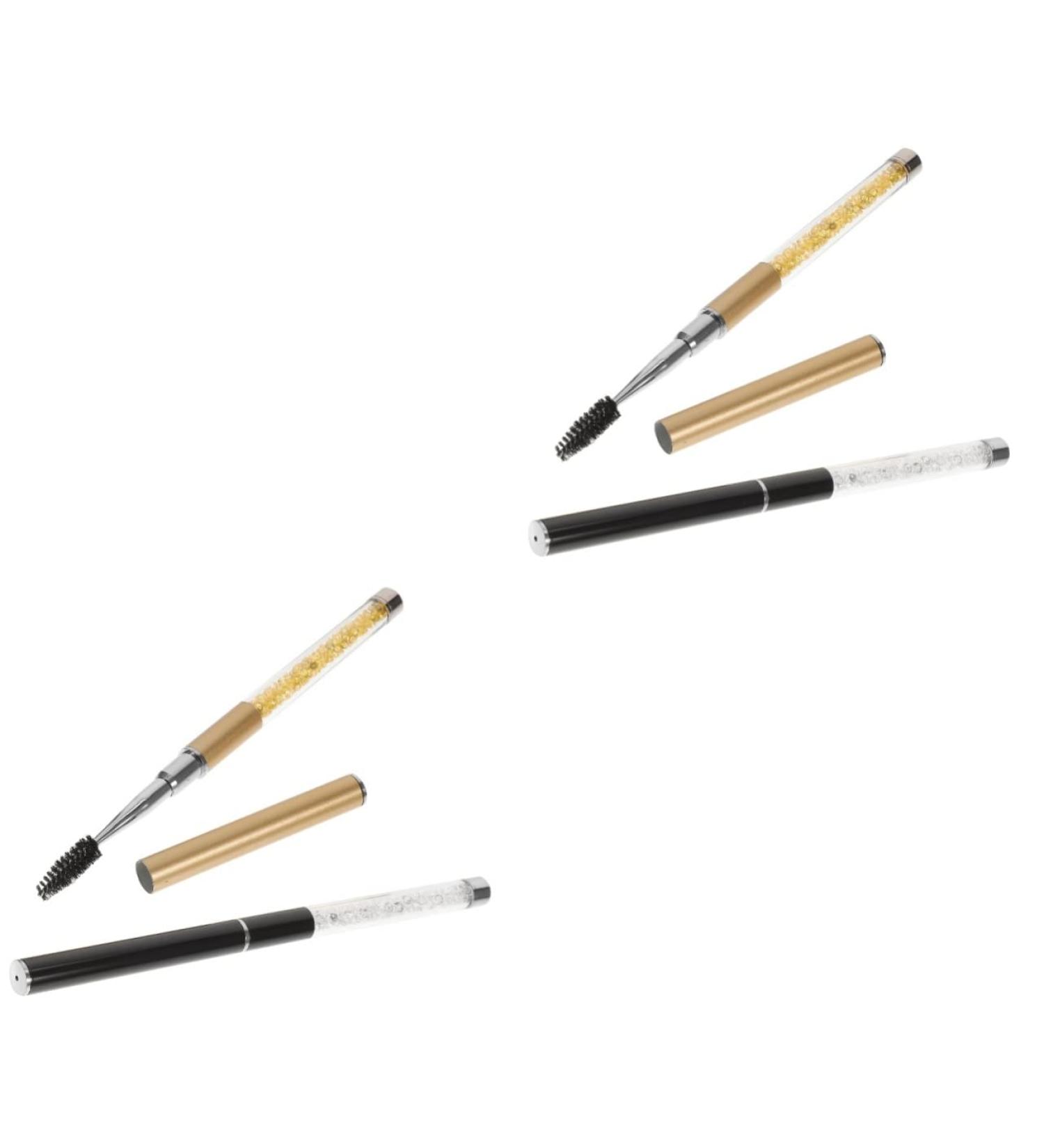 Balacoo 4 Pcs Grafting Eyelash Brush Set | Eyeliner Stamp White Eyeliner Eyebrow Spoolie & Glitter Gel | Perfect Eye Makeup Tool for Stunning Looks - Buy Online on GoSupps.com