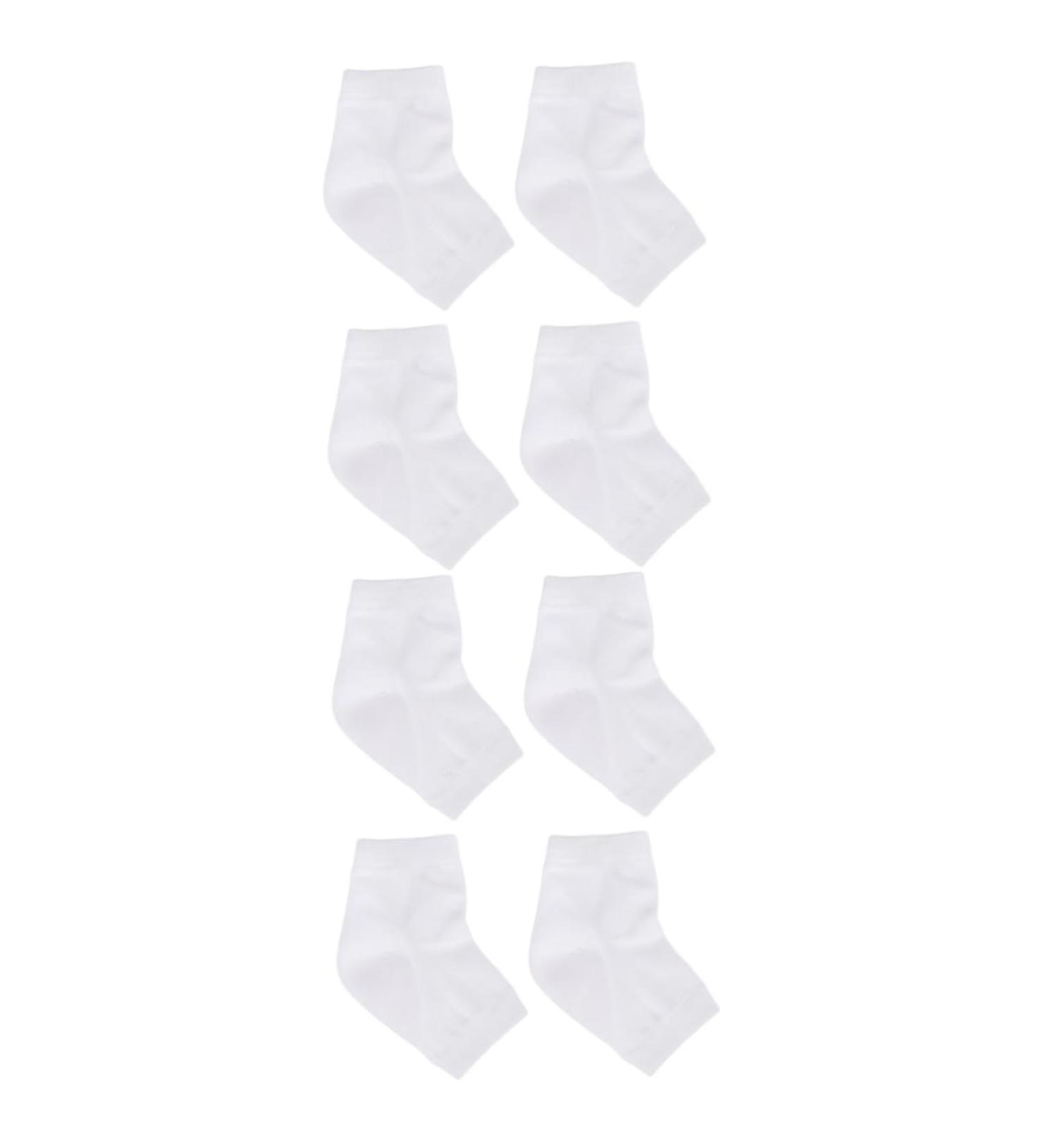 DOITOOL 4 Pairs Anti-Crack Socks Ankle Socks Crack Heel Socks Feet Repair Socks Heel Protector Socks Moisturising Foot Socks Feet Care Socks Gel White Anti Cracked Feet Men and Women - Buy Online on GoSupps.com