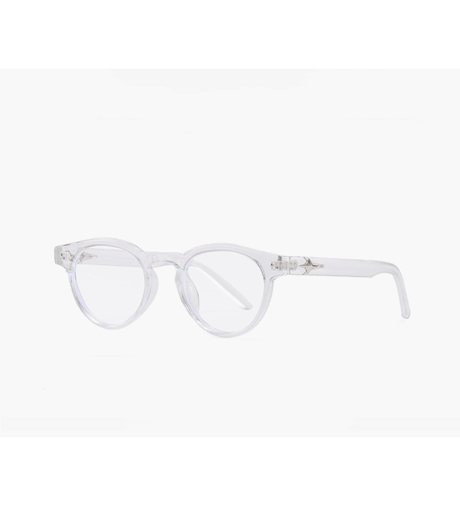 Buy SERONI TR90 Round Frame Blue Light Blocking Glasses | Anti-UV Computer Reading Glasses for Men & Women - 51mm Clear Lens - Buy Online on GoSupps.com