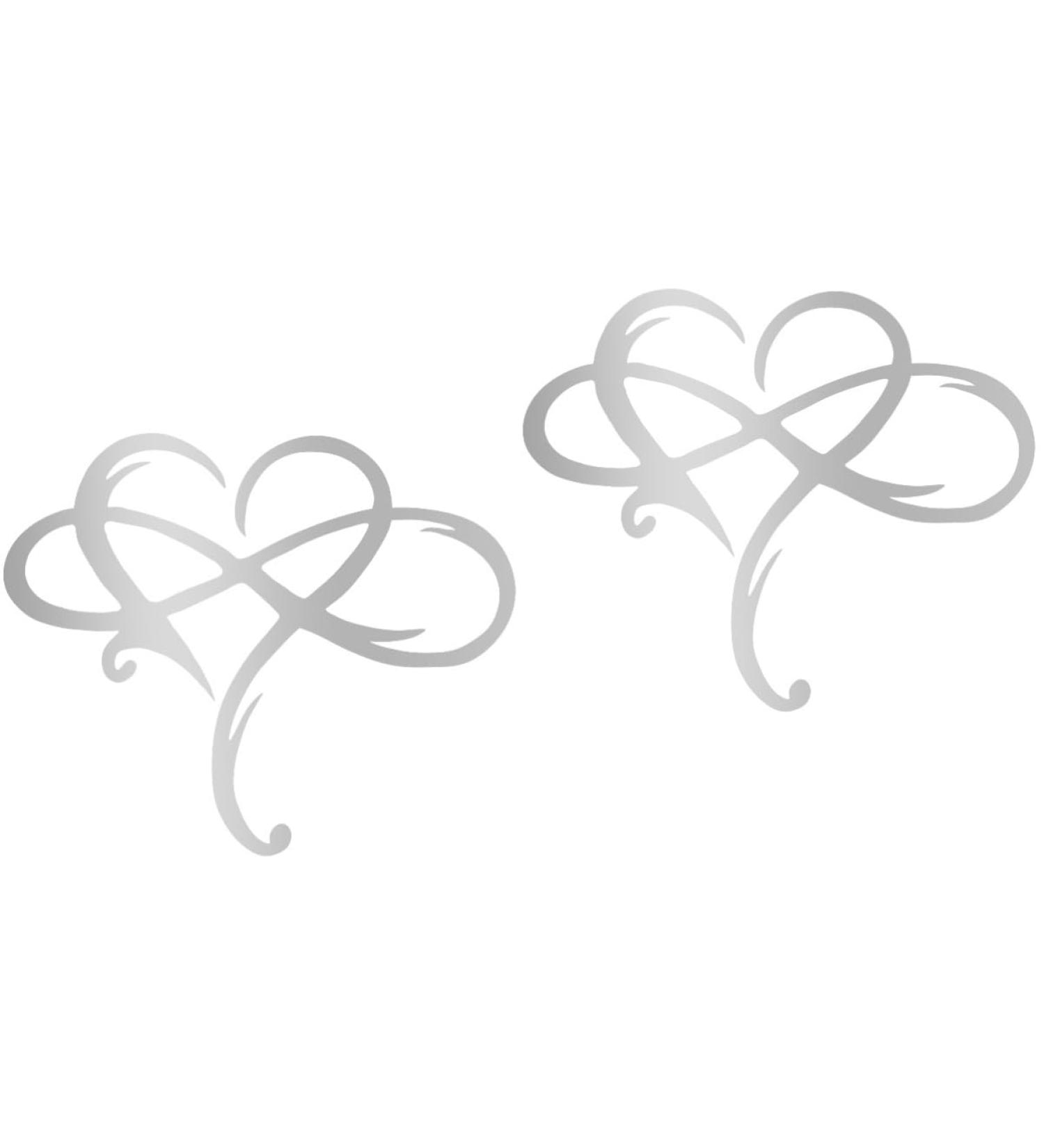 Yardenfun 2 Pcs Wrought Iron Heart Pendant Vintage Signs Love Sign Wall Art Wedding Sign Hollow Pendant Silver - Buy Online on GoSupps.com