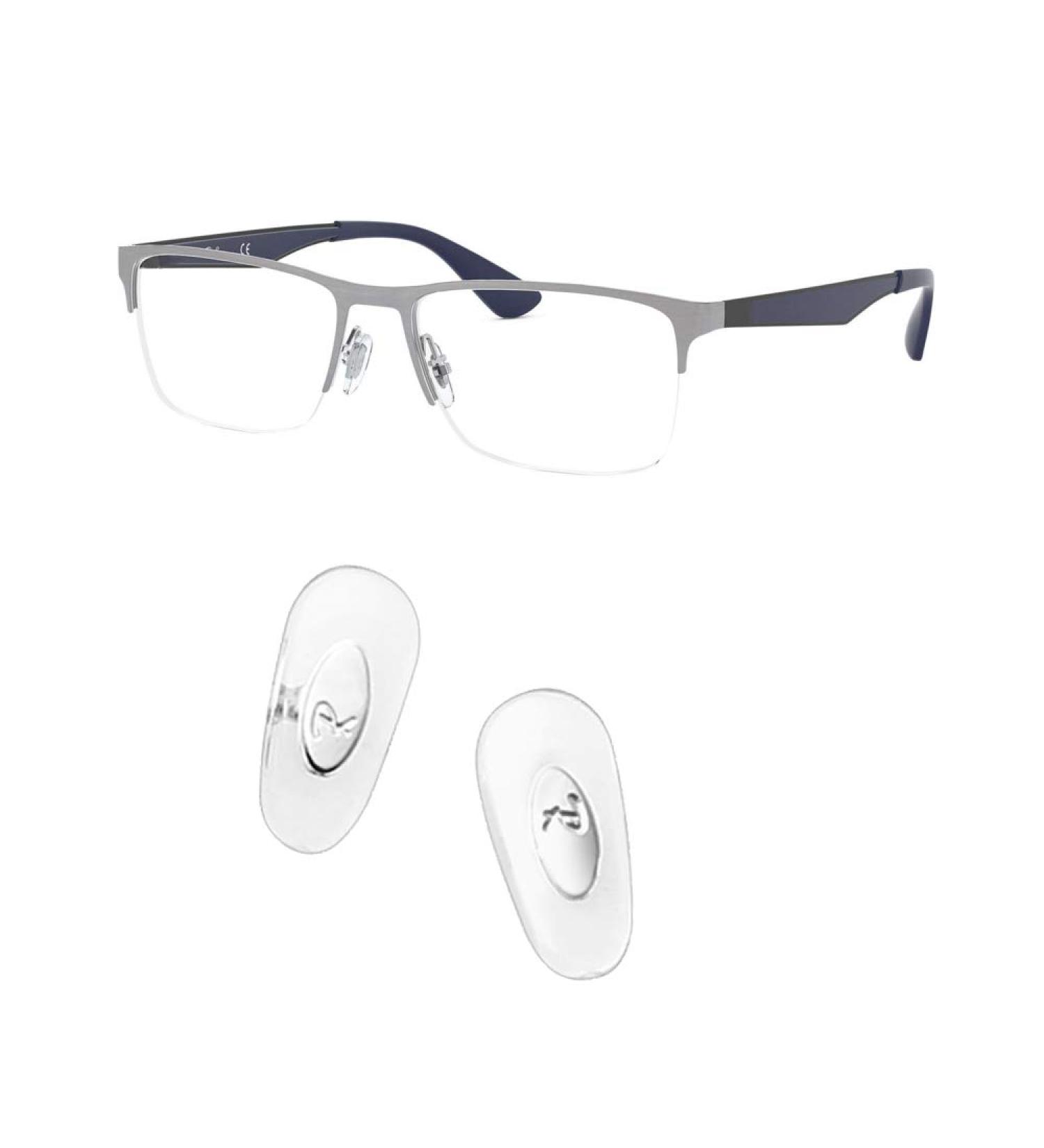 Replacement Push-in Nose Pads for RayBan Sunglasses - Silver - Buy Online on GoSupps.com