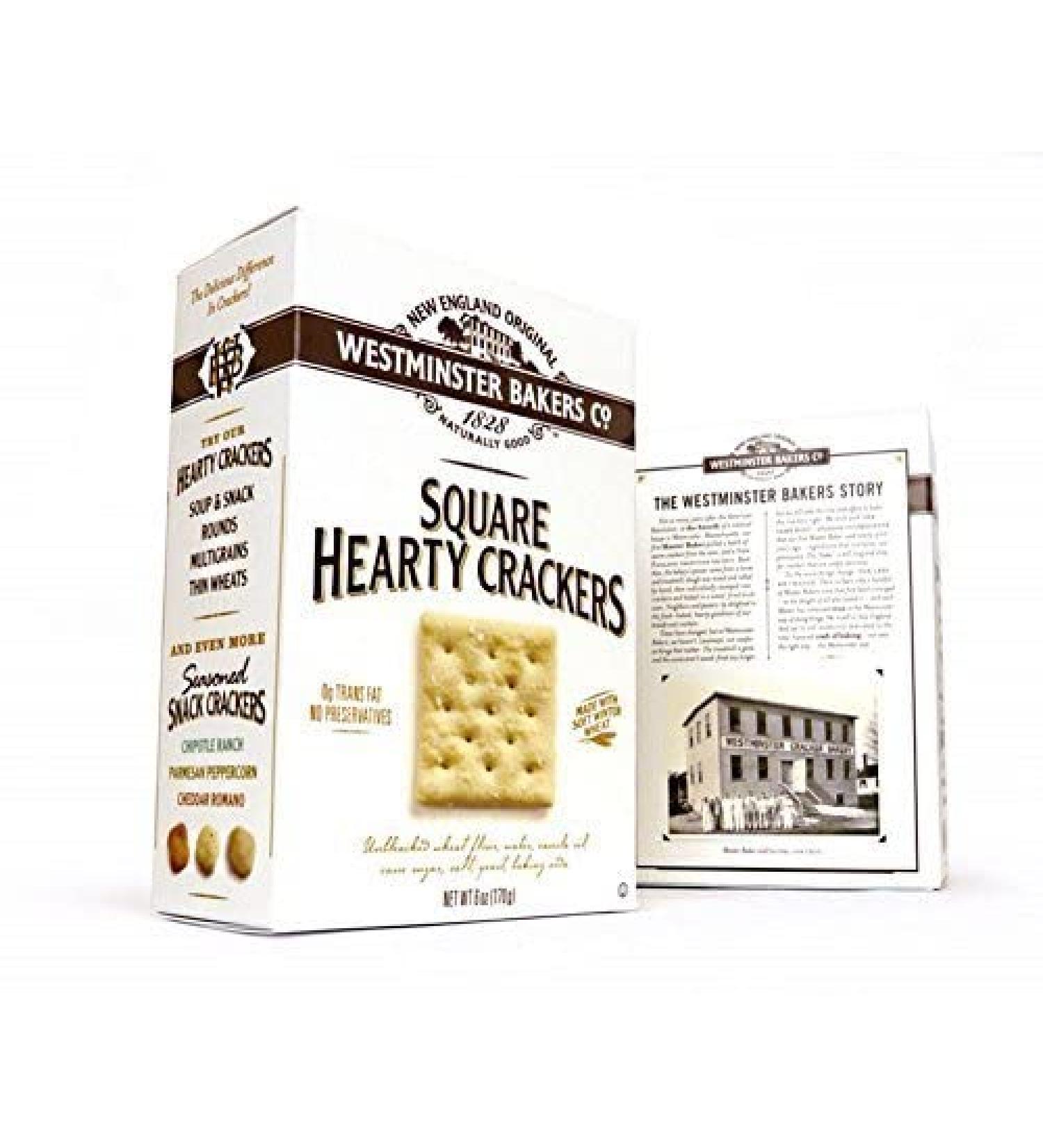 Westminster Hearty Square Crackers - 6 Oz Box