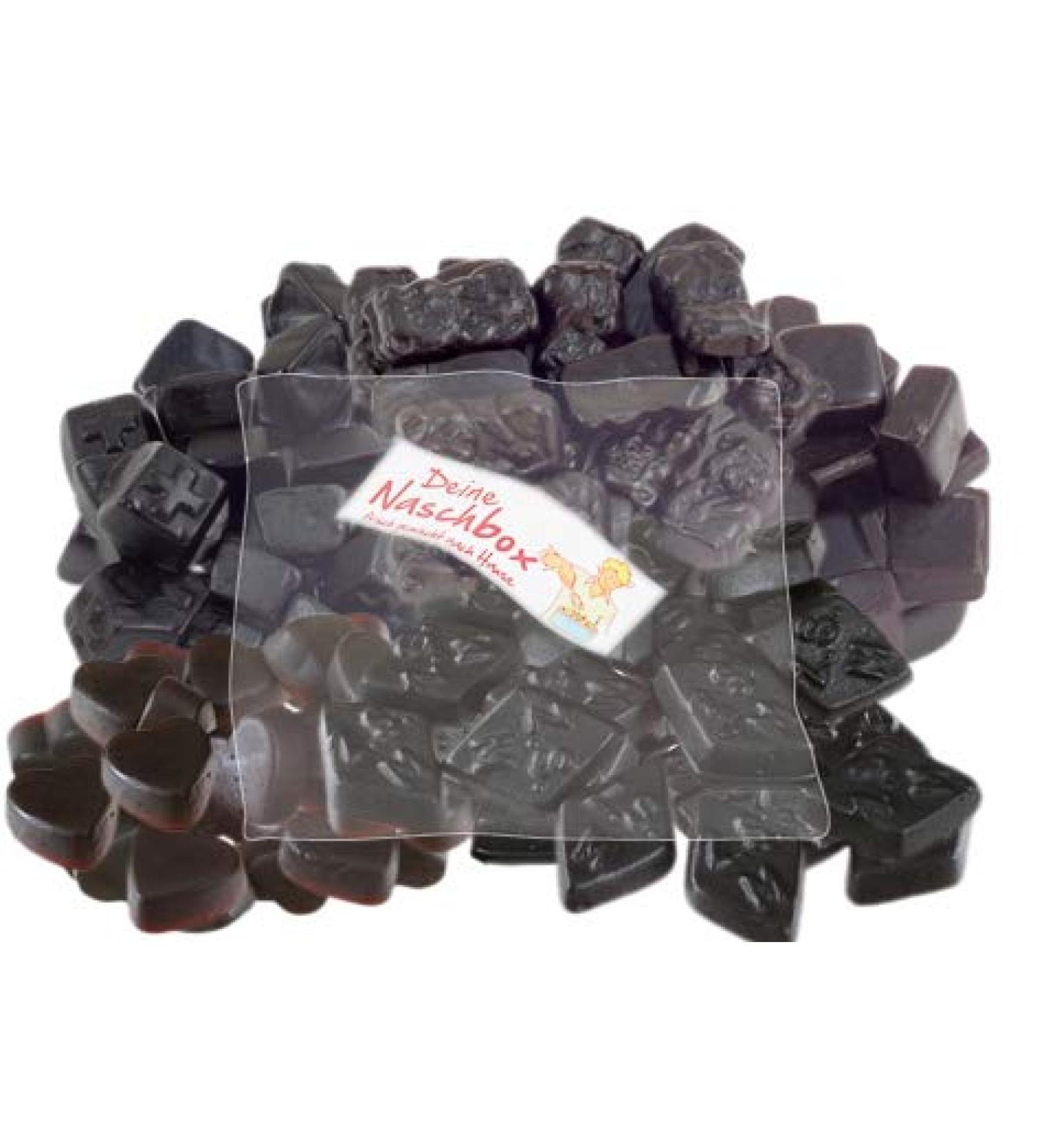 Your Naschbox: Sugar-Free Liquorice Mix | 5 Varieties | 1kg Refill Bag | 100% Recyclable | Gelatin-Free | XL Large Pack - Buy Online on GoSupps.com