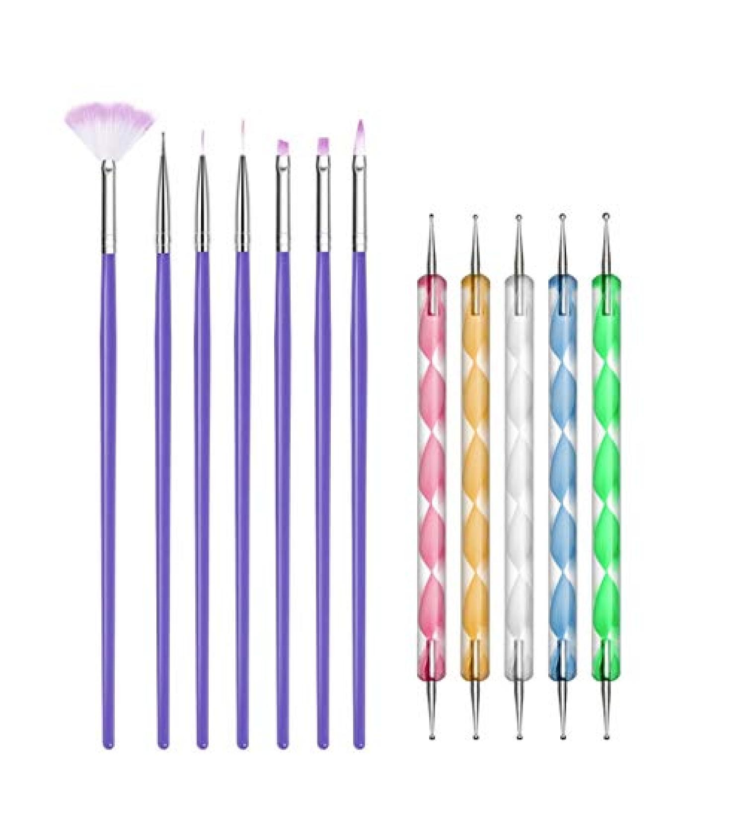 12pcs Nail Art Pen Set - Professional Painting Brushes & Dotting Tools for Acrylic & Gel Nail Designs | Perfect for Nail Art Enthusiasts - Buy Online on GoSupps.com