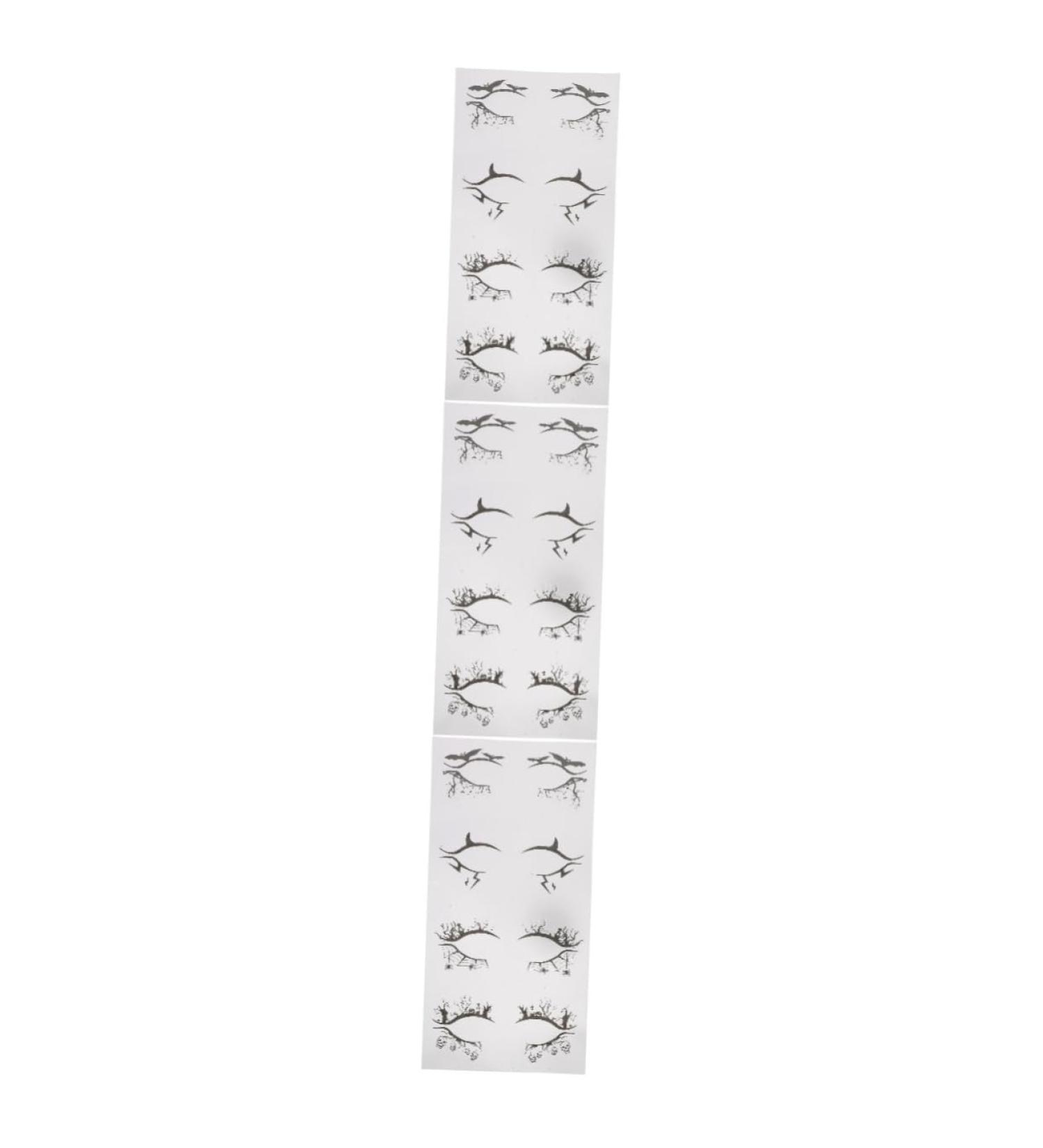Healvian 12 Pairs Halloween Eyeliner Stickers Winged Eyeliner 3d Stickers Halloween Stickers Eye Stickers Pvc - Buy Online on GoSupps.com