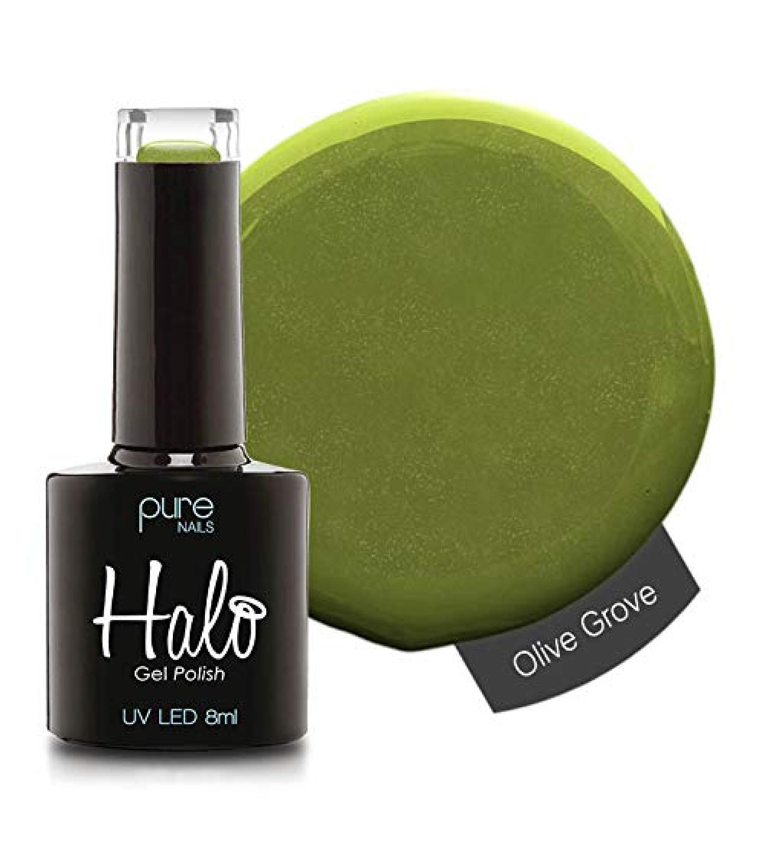 Halo Gel Polish *Full Range 8ml* **CHOOSE YOUR COLOUR(S)** (Olive Green N2776) Olive Green N2776 8 ml (Pack of 1)
