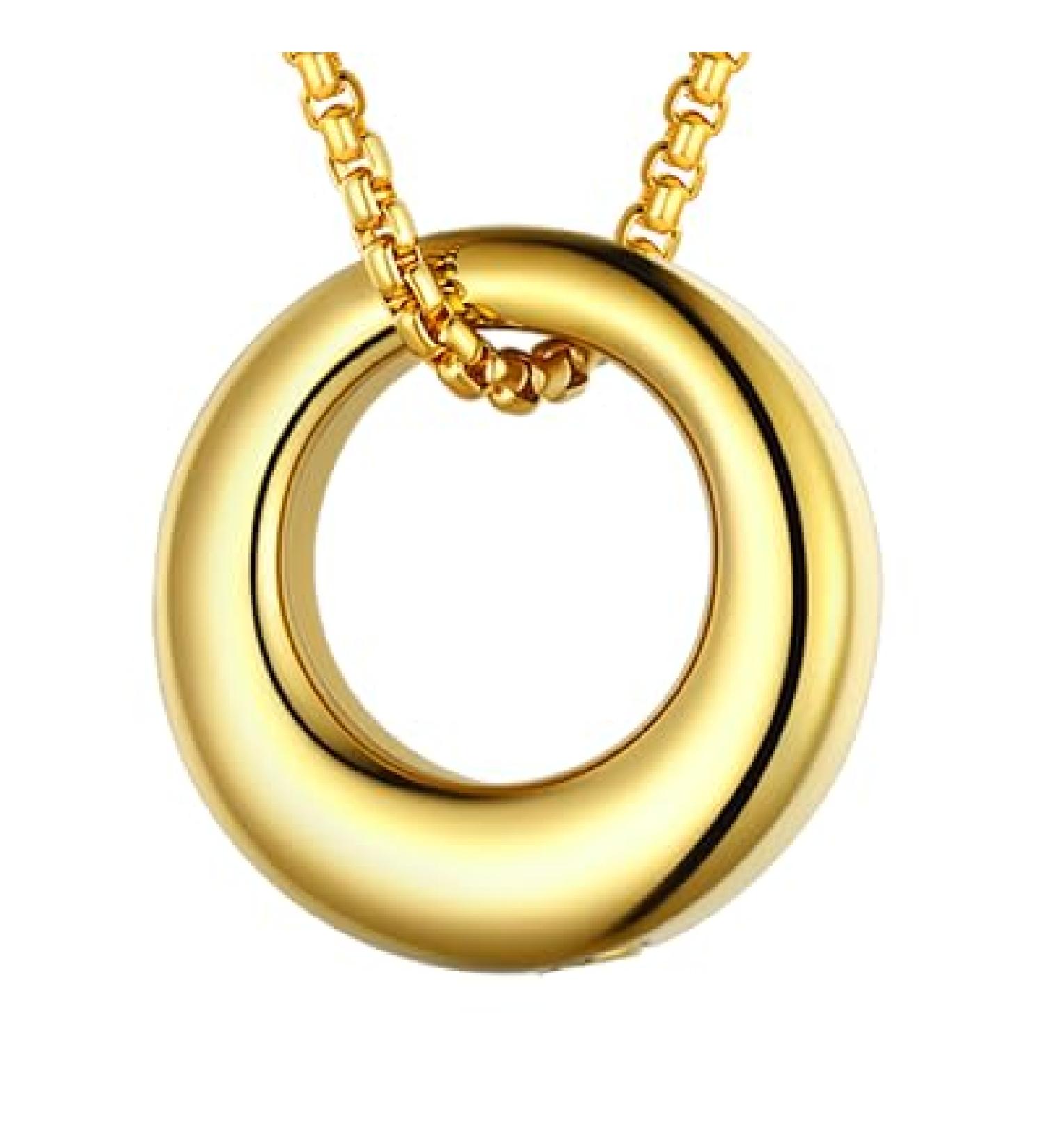 U7 Ladies Cremation Urn Necklace - Celtic Knot Dog Paws Wing & Crucifix Designs | Stainless Steel Cylinder Ash Pendant Jewelry for Men - 01 Gold - Buy Online on GoSupps.com