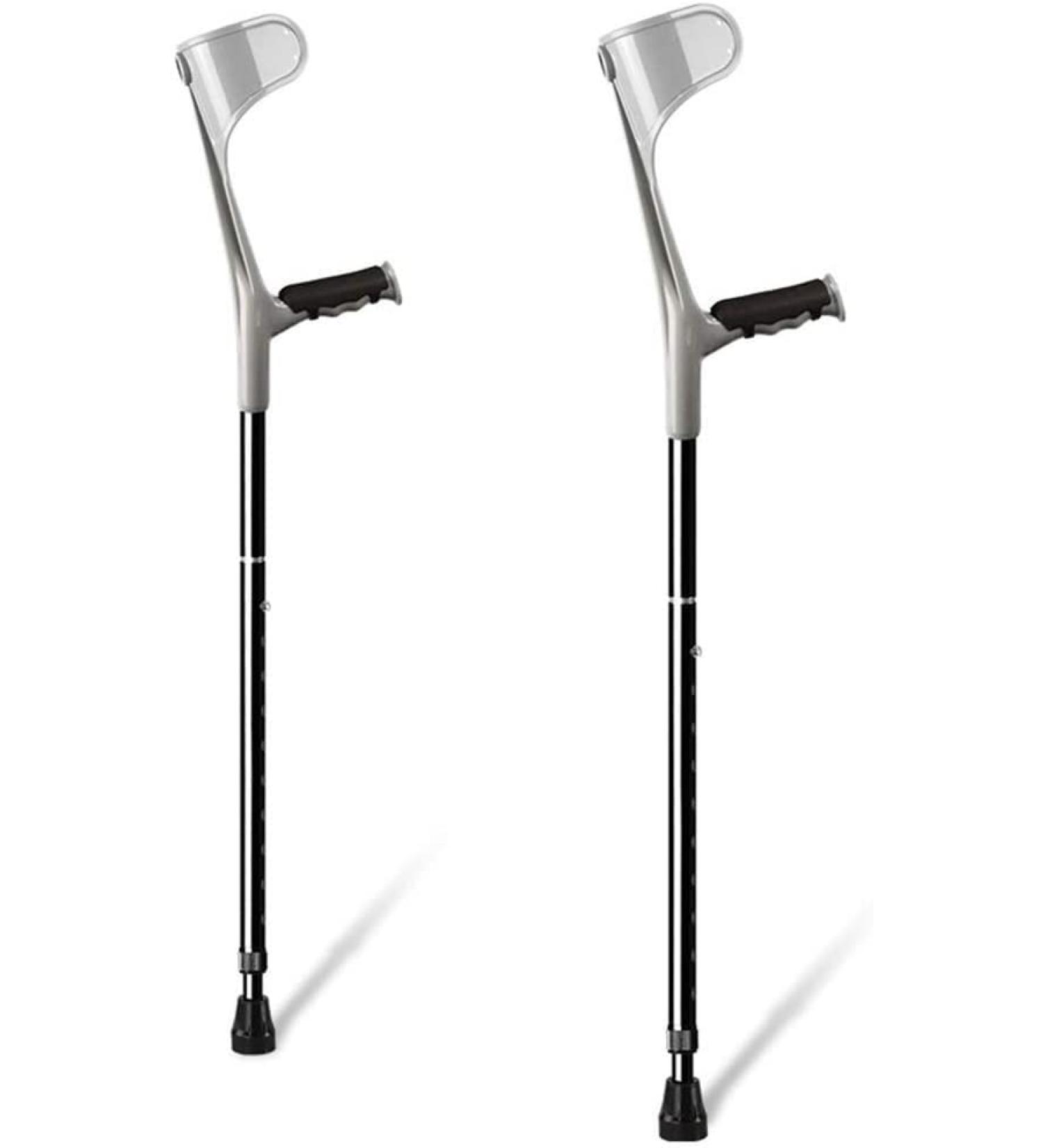 Forearm Crutches Adjustable Folding Adult Forearm Crutches Portable Collapsible Arm Cuff Crutch Height Adjustable Lightweight Aluminum All - Buy Online on GoSupps.com