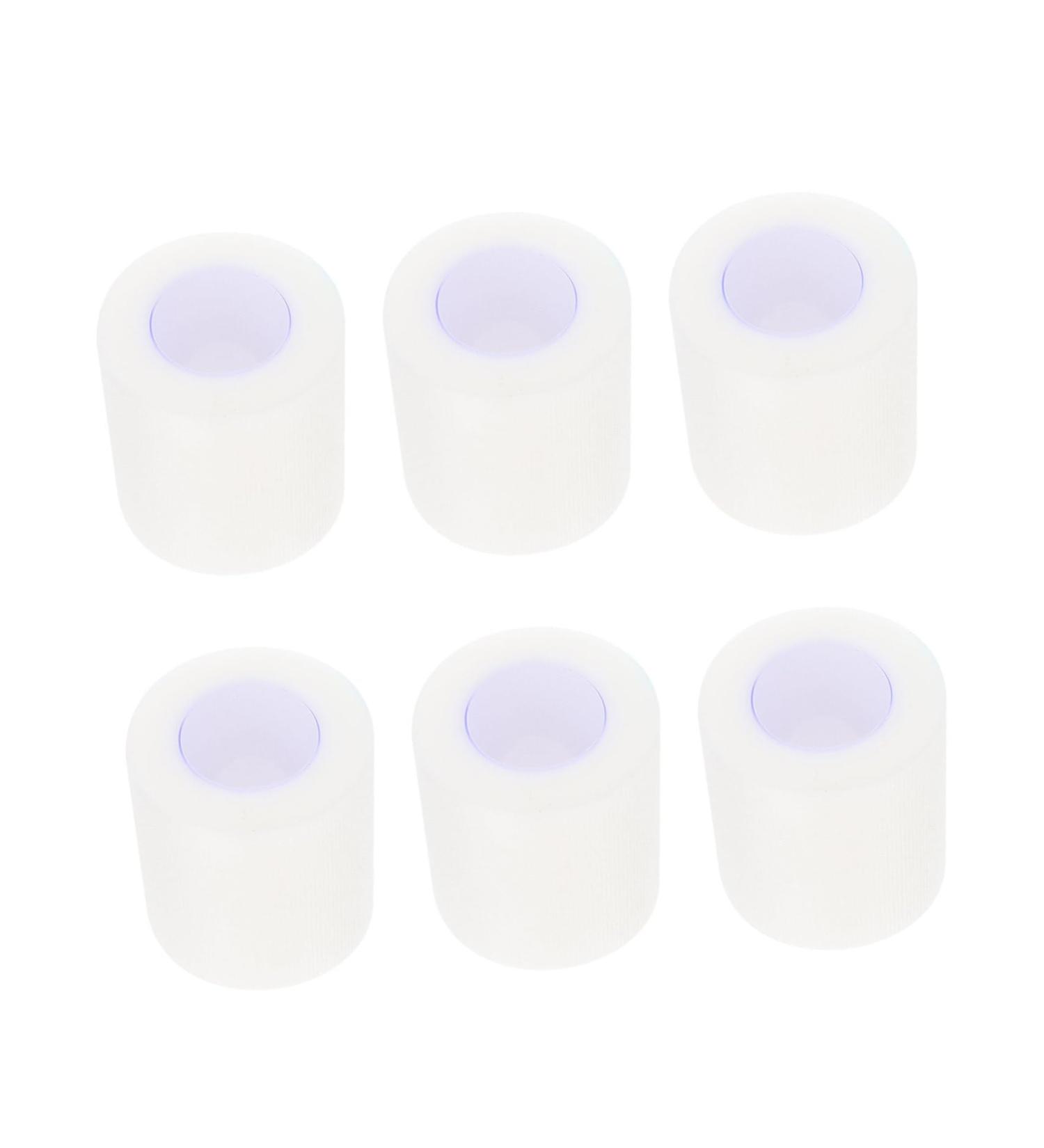 6 Rolls White Athletic Tape - Pressure-Sensitive Adhesive Bandaging & Fixing Tape - 5x5cm Tear-Off Holder for Sports & Bracing - Buy Online on GoSupps.com