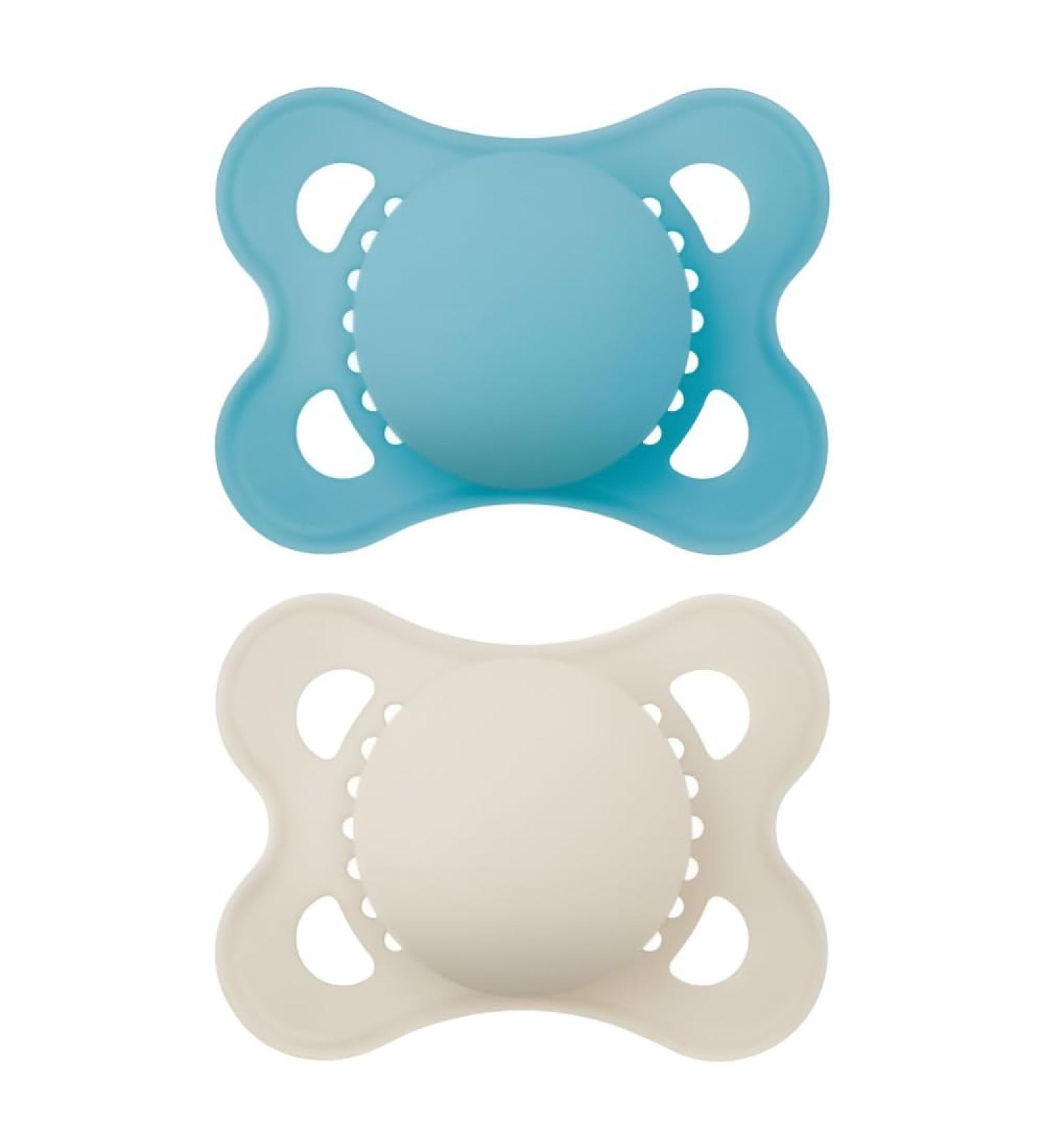 MAM Original Pacifiers Set of 2 - Rubber 2-6 Months with Box - Light Blue | International Shipping - Buy Online on GoSupps.com