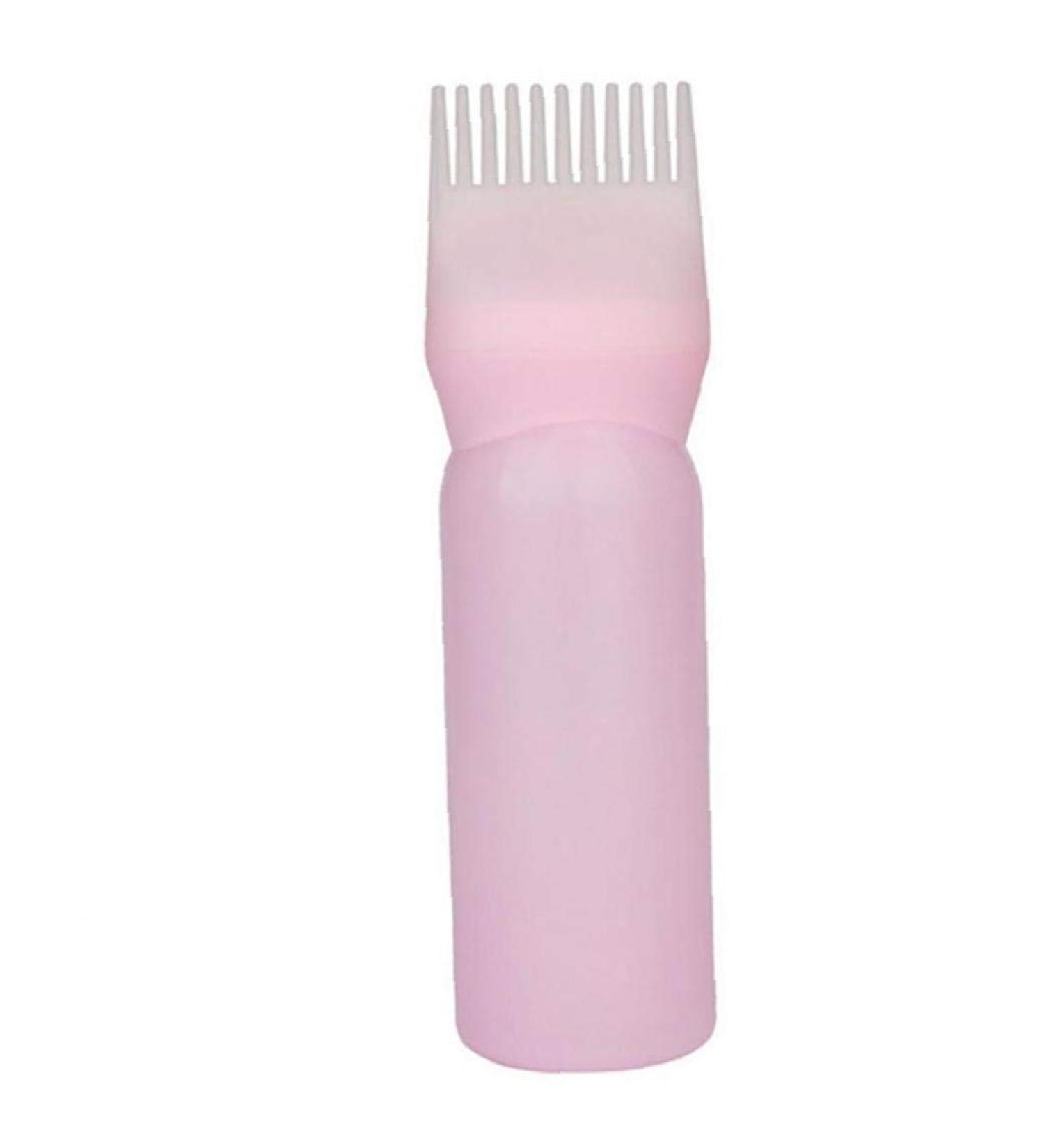 1PC Root Comb Applicator Bottle Hair Coloring Dye And Scalp TreaMalet Essential Salon Hair Cleansing Bottle 4 Ounce With Graduated Scale(Pink) - Buy Online on GoSupps.com