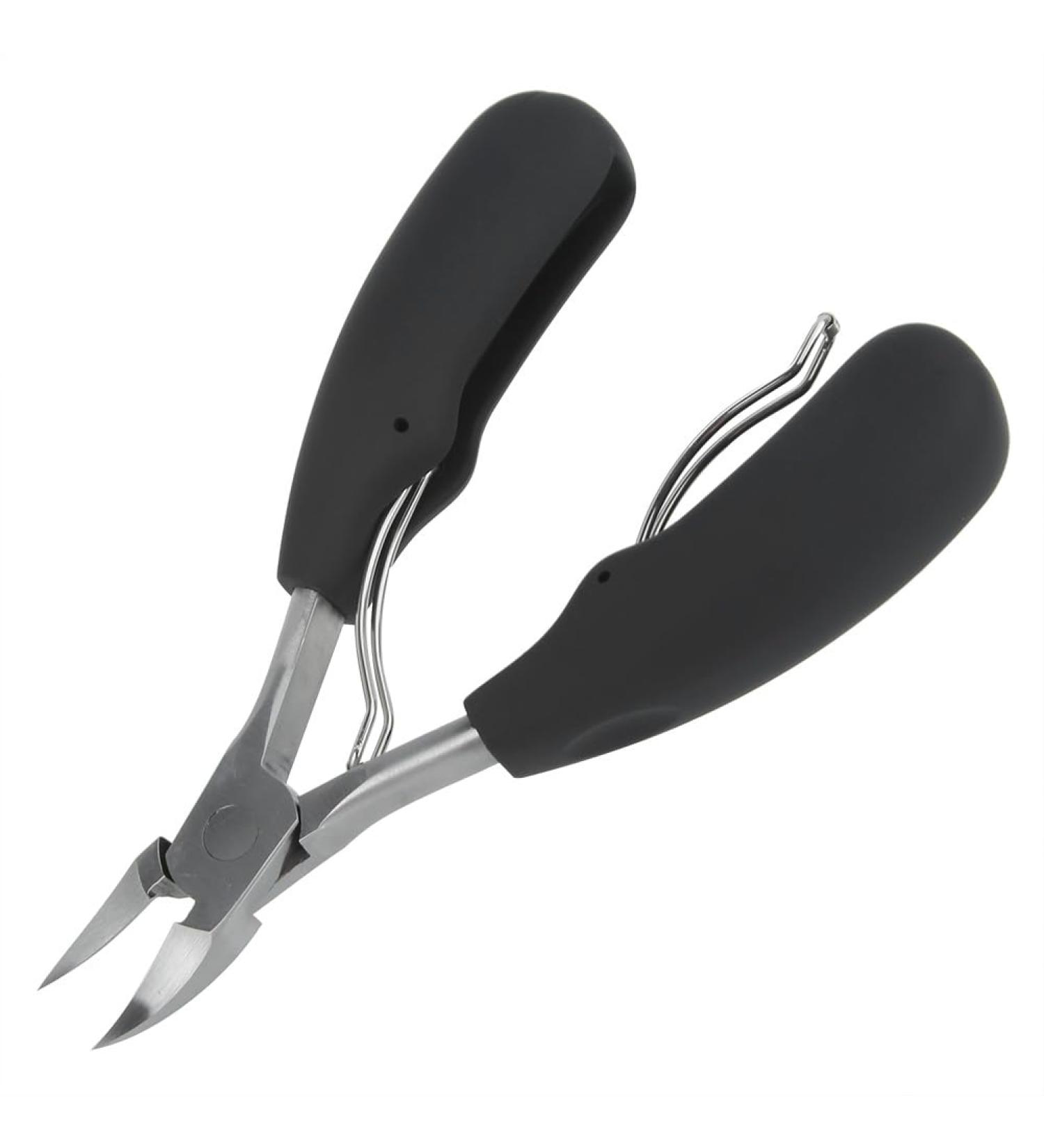 Professional Pointed Head Stainless Steel Nail Scissors for Thick and ingrown Surgical Grade toenail Clippers forParonychia Hard Nails for Men and Women Elderly with Easy Grip Rubber Handle - Buy Online on GoSupps.com