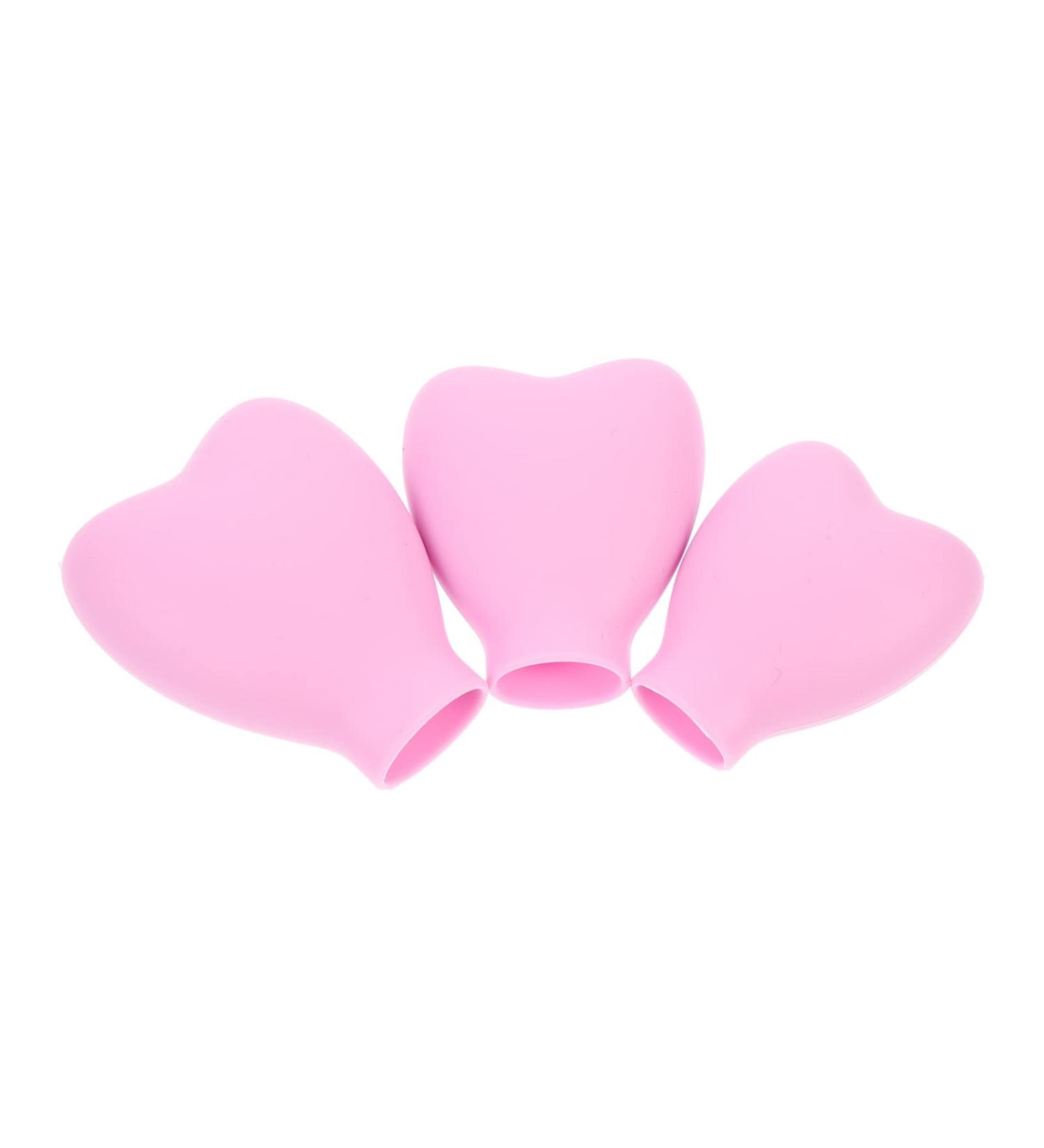 FRCOLOR Makeup Brush Covers - Reusable Silicone Travel Holders & Organizer Case (3pcs Pink) | Perfect for International Shipping - Buy Online on GoSupps.com