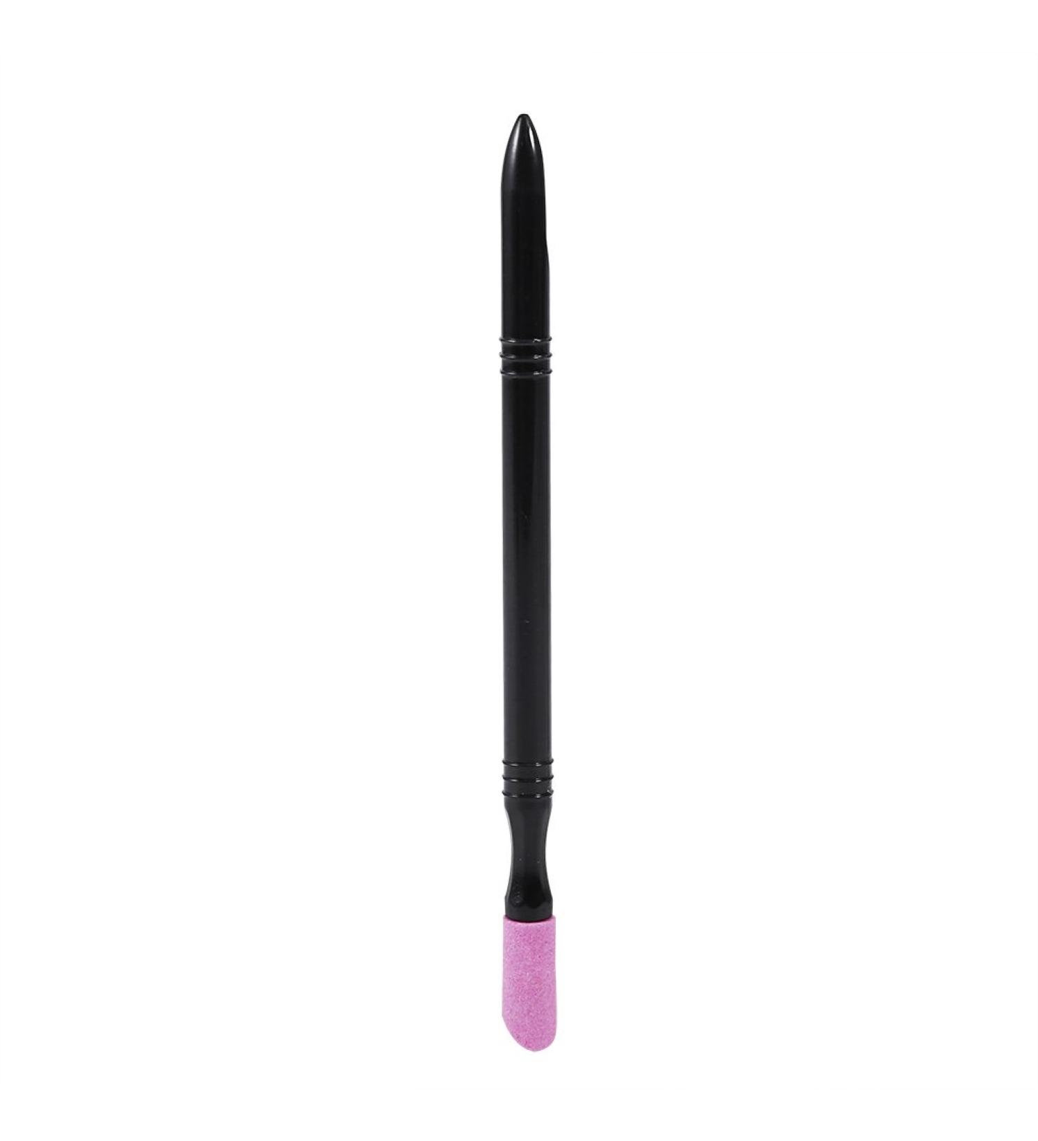 Nail Art Cuticle Remover Scrub Polish Quartz Pusher Pen Manicure Repair Tool for Beautiful Nails - Buy Online on GoSupps.com