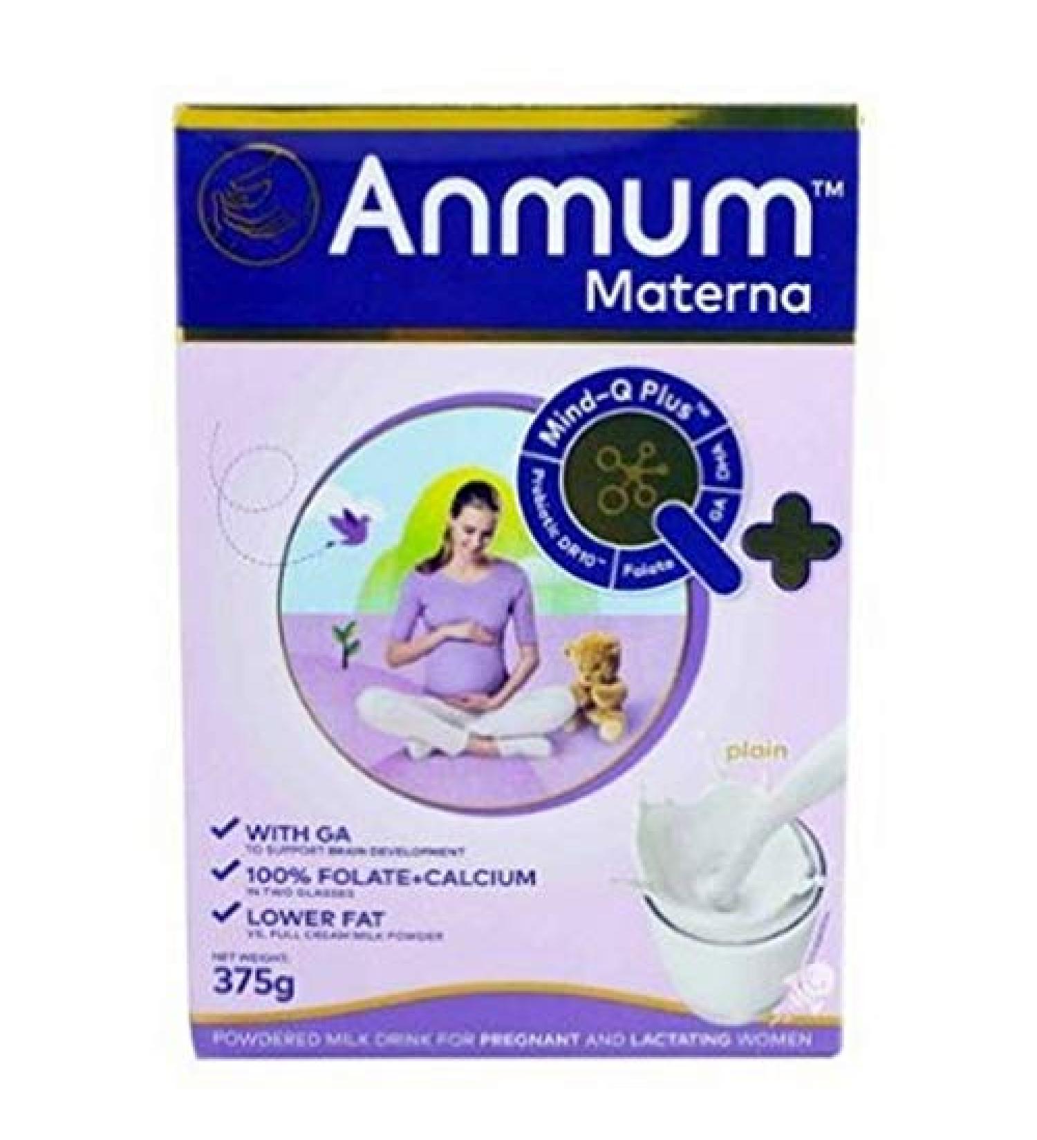Anmum Materna Powdered Milk for Pregnant & Lactating Women - Plain, 375g - Buy Online on GoSupps.com