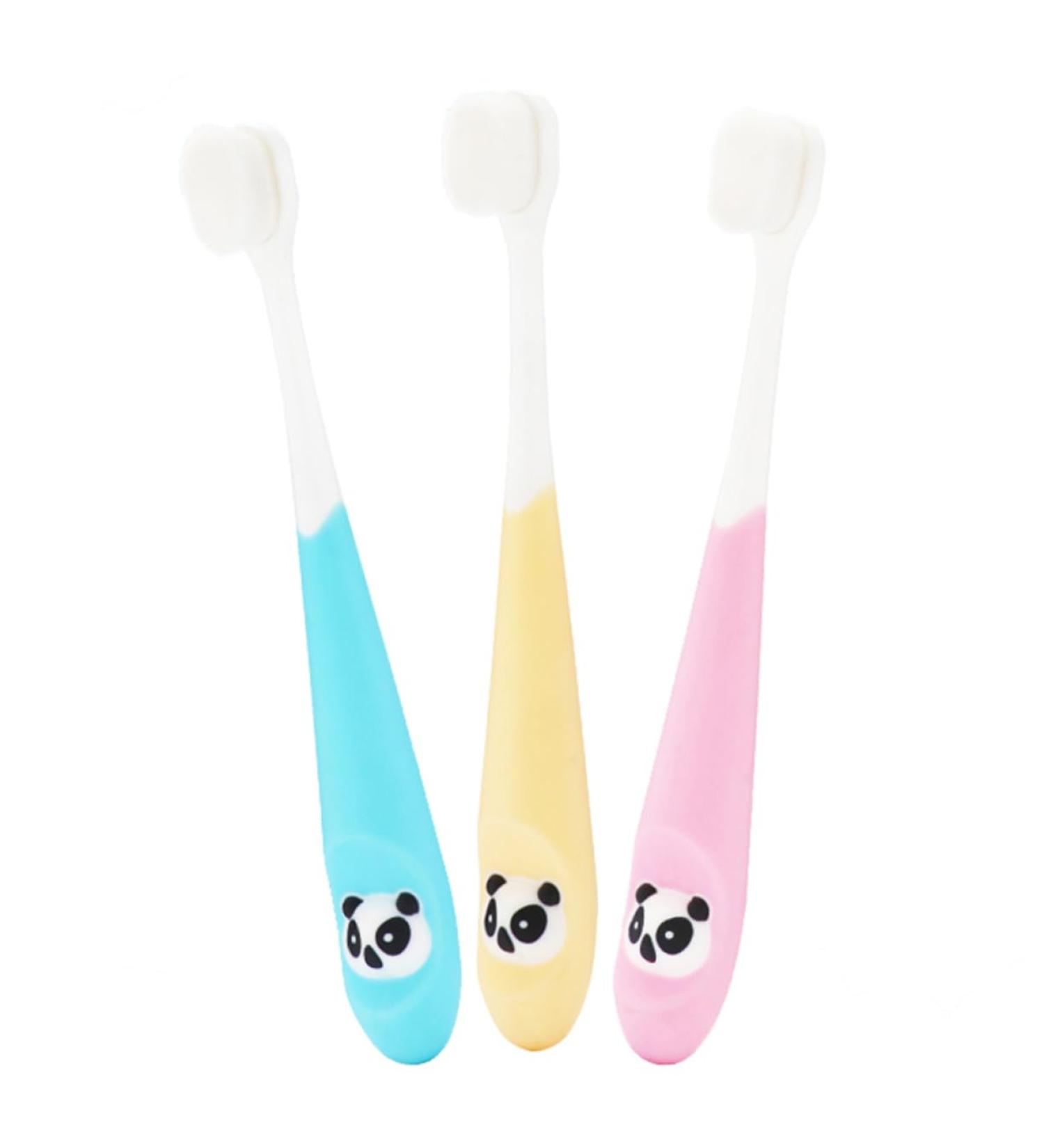 GLEAVI 3pcs Child Toothbrush - Soft Abs Fur Bristles for Gentle Oral Care | Ship Internationally - Buy Online on GoSupps.com