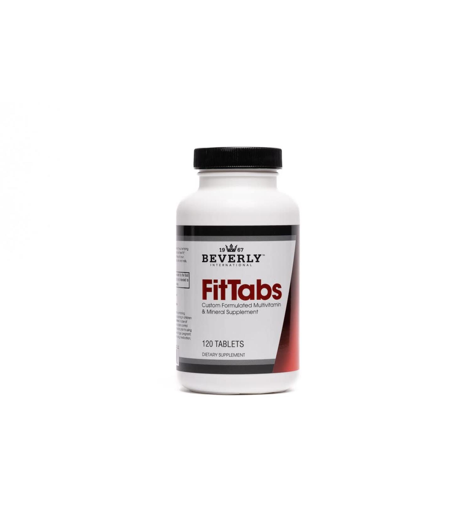 Beverly International Fit Tabs Daily Multi-Vitamin/Mineral with Iron Peptonate 120 Tablets. (30 Servings) Notice The Difference. Don t Miss Out on The Healthy Benefits. Your Mind & Body is Priority. - Buy Online on GoSupps.com