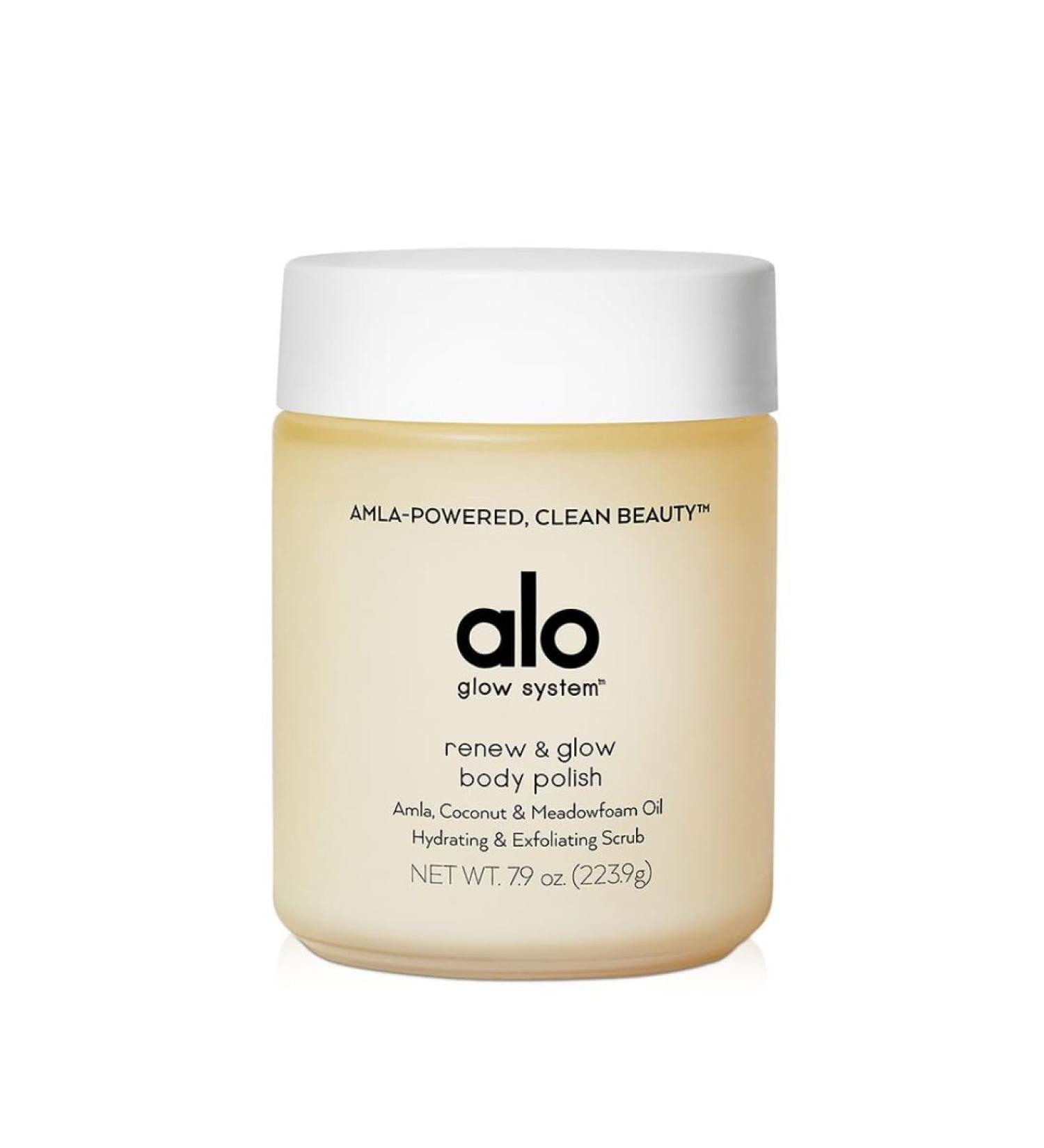 Alo Yoga Renew And Glow Body Polish - Sugar Exfoliating Scrub with Coconut & Amla Antioxidants | 9.1 oz - International Shipping Available - Buy Online on GoSupps.com
