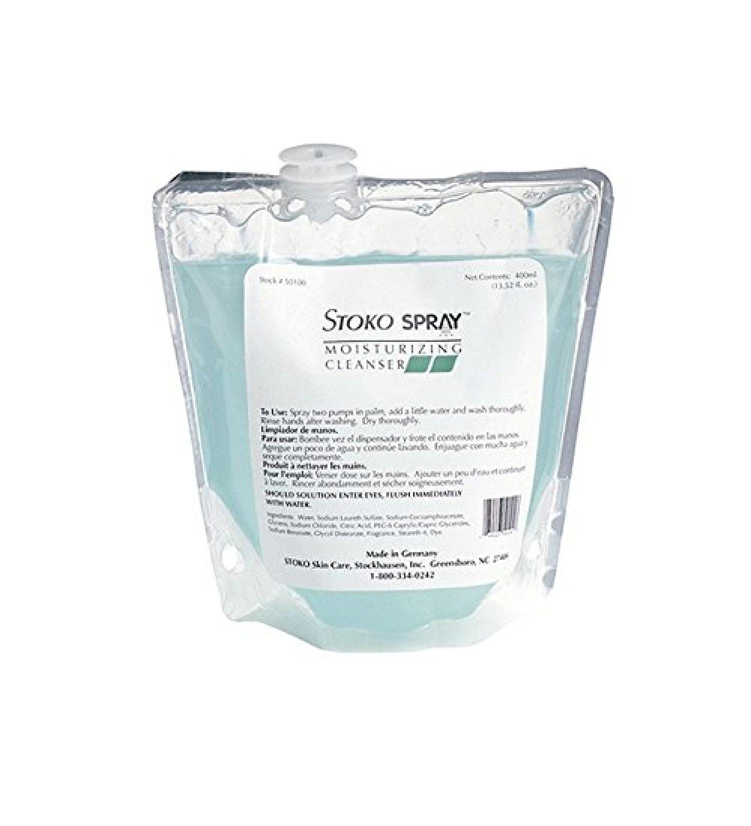 Stoko Spray Moisturizing Cleanser 400ml pouch 4 in Box - PN55010012-4PK