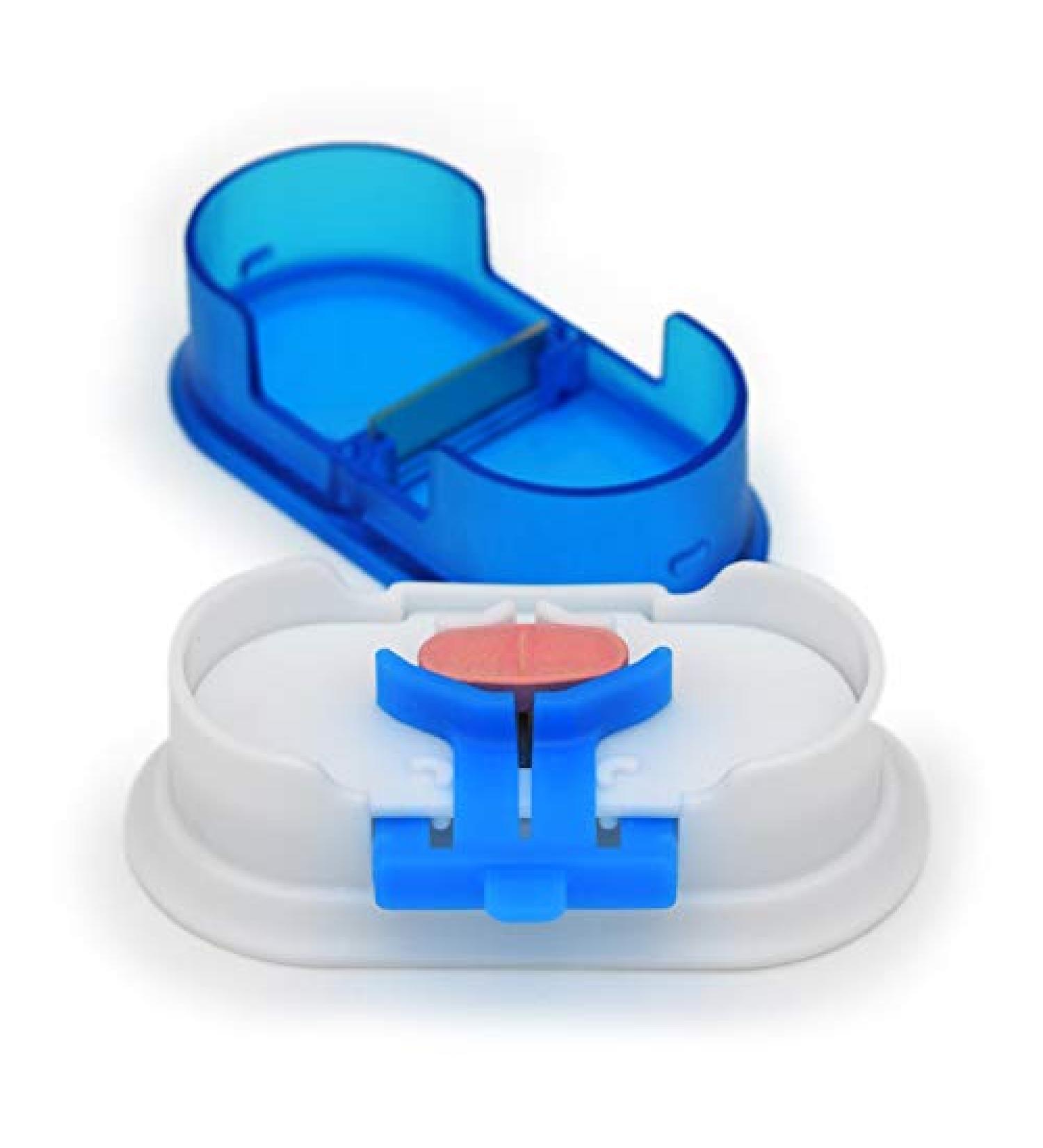 Equadose Pill Cutter V2 - Double Stainless Steel Blades with Centering Device - Ideal for Cutting Tablets for You and Your Pet - Buy Online on GoSupps.com