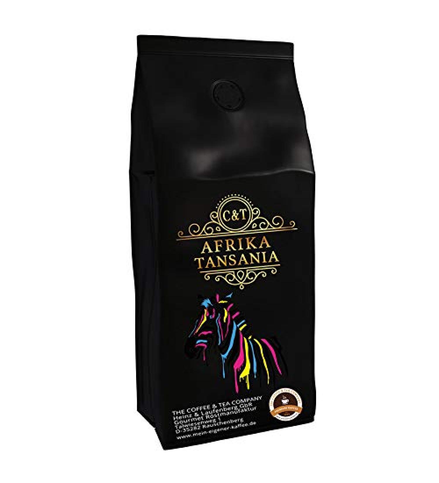  C&T African Coffee Specialty - Tanzania Kilimanjaro Earth 500g - Country Coffee - Premium Coffee - Low in Acidity and Healthy Mild and Freshly Roasted - Buy Online on GoSupps.com