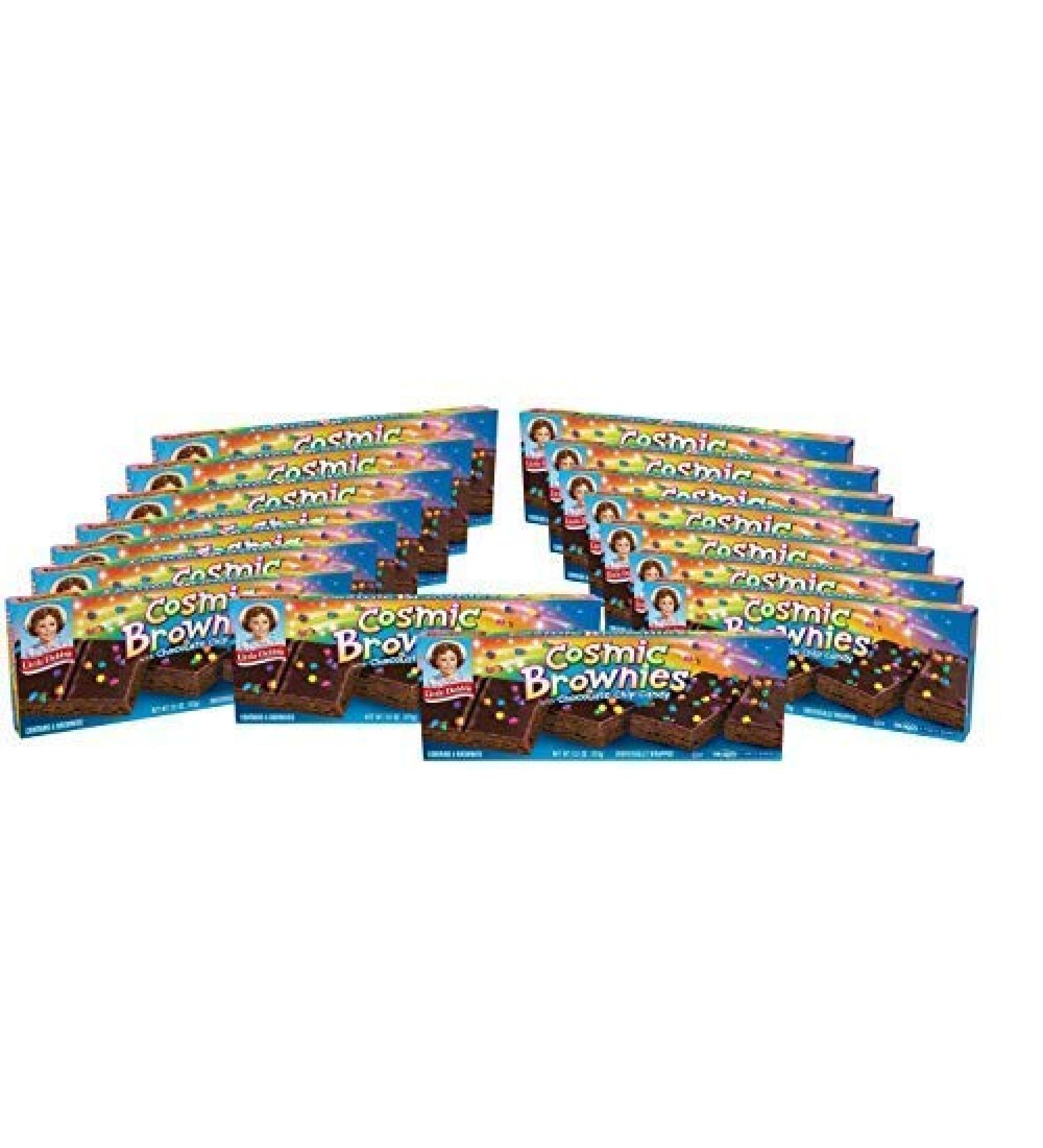 Little Debbie Cosmic Brownies - 96 Individually Wrapped Rich Chocolate Brownies with Candy Coating - Pack of 16 - Buy Online on GoSupps.com