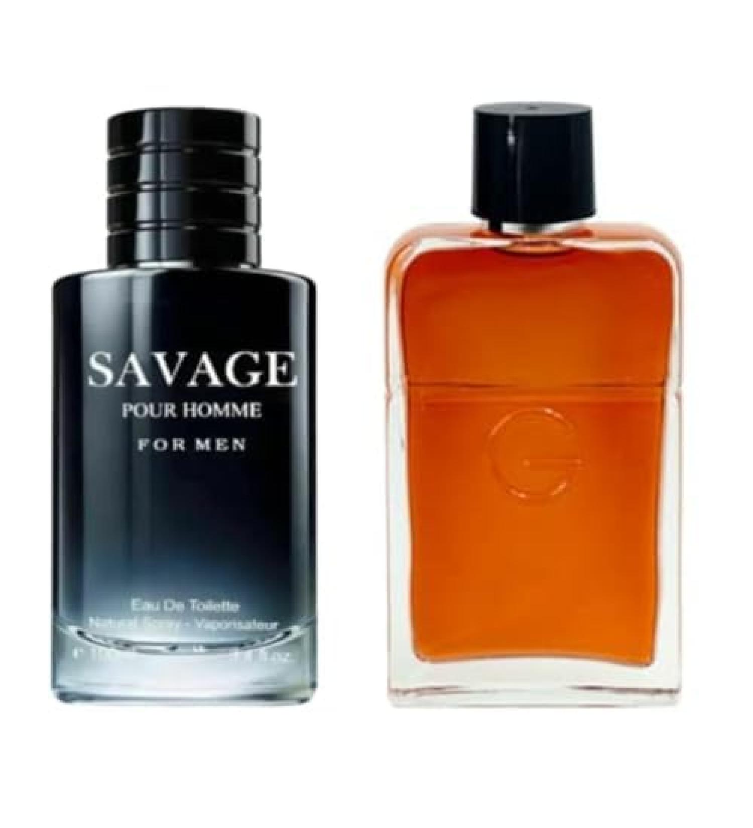 Savage Pour Home & GB Pour Homme Cologne for Men Eau De Toilette 3.4oz Fl Oz/100ml each - Buy Online on GoSupps.com