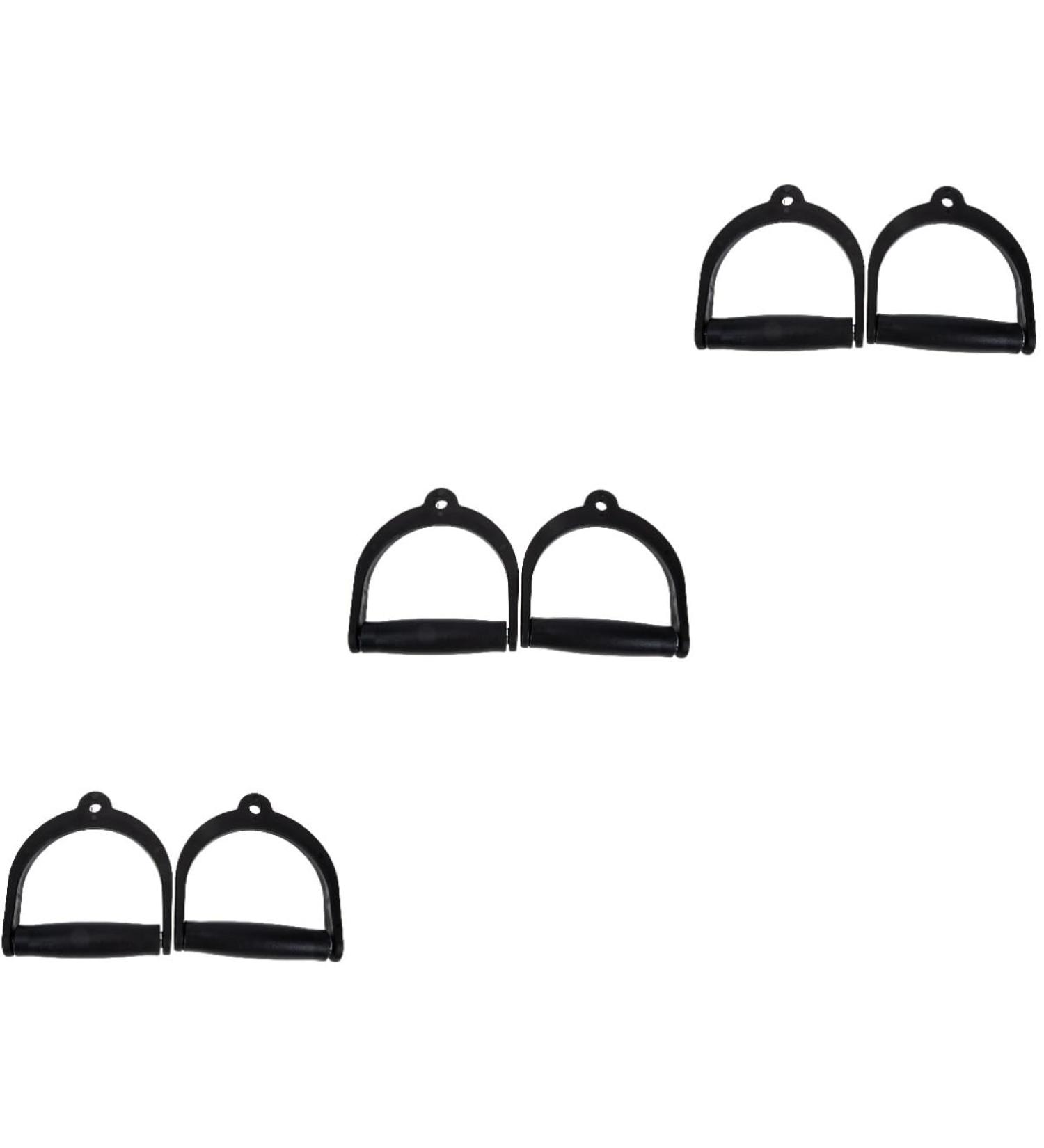 POPETPOP 4 Pcs Sports Handle Convenient Workout Handle Exercise Resistance Bands Cable Attachment Silicon Cable Machine Exercise Supply Metal Cable Instrument Replaceable Plastic Fitness Blackx3pcs 18x16cmx3pcs - Buy Online on GoSupps.com