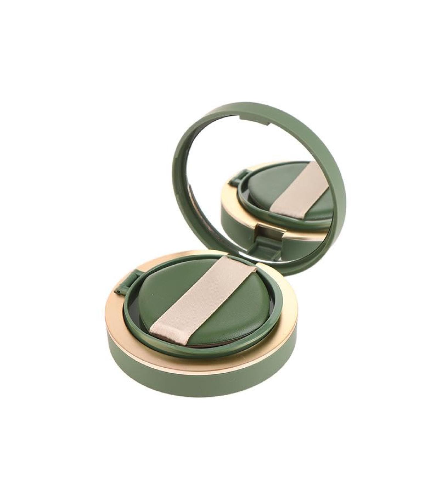 FashionCha Powder Puff Box Makeup Case Holder Lined Sealed Lid Lightweight with Mirror Cosmetic Box - Buy Online on GoSupps.com