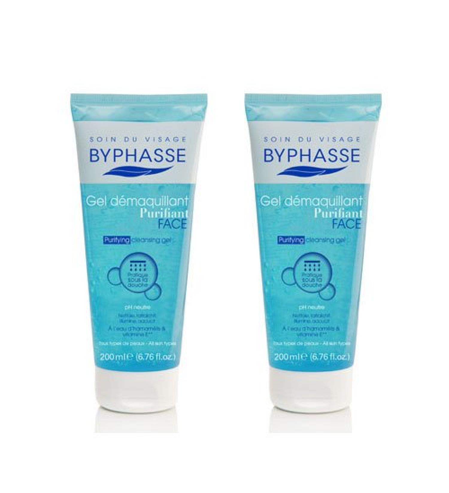  Byphasse Byphasse Pack of 2 Cleansing Cleansing Gel for All Skin Types 200 ml for All Skin Types - Buy Online on GoSupps.com